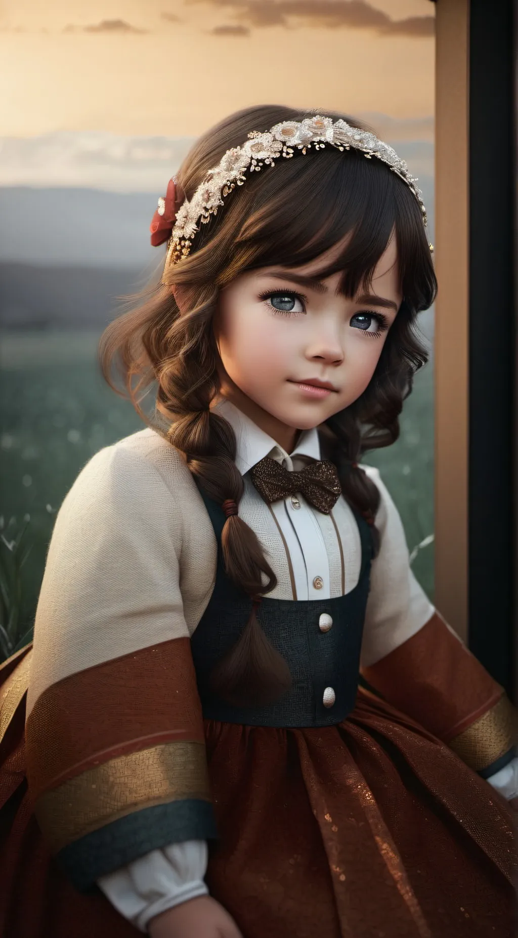 ai character: Beaty 🤍 background