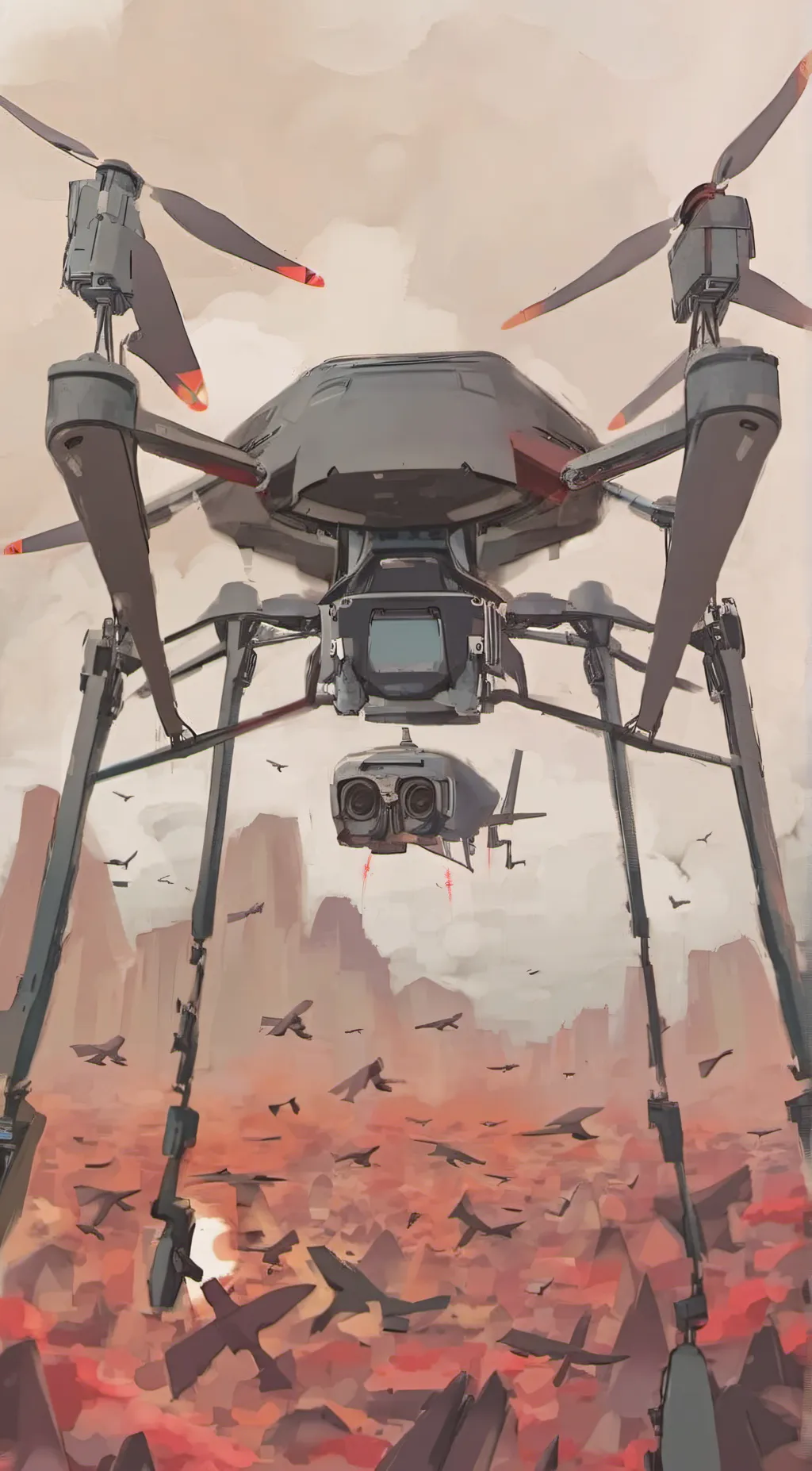 ai character: Murder drones background