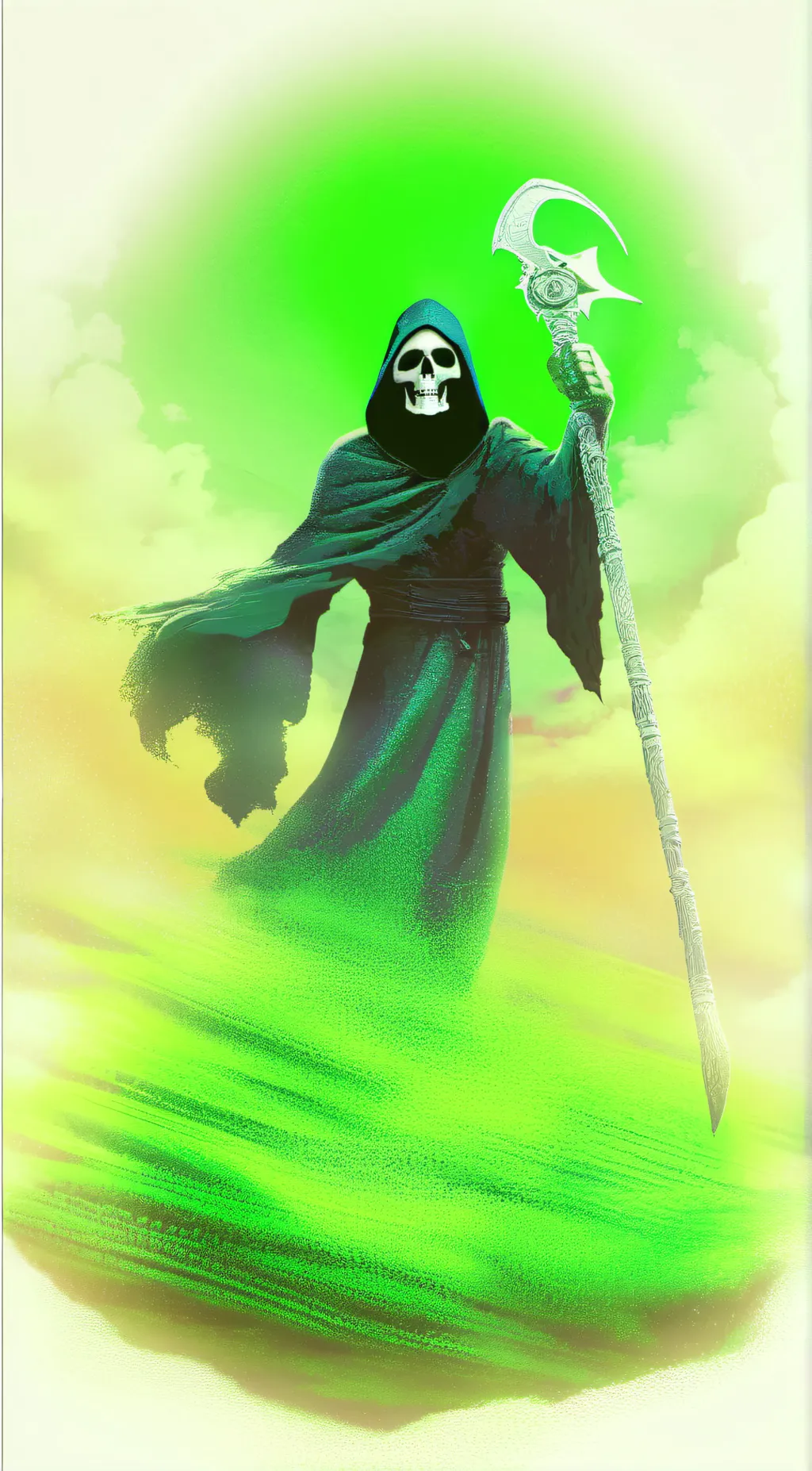 ai character: grim background