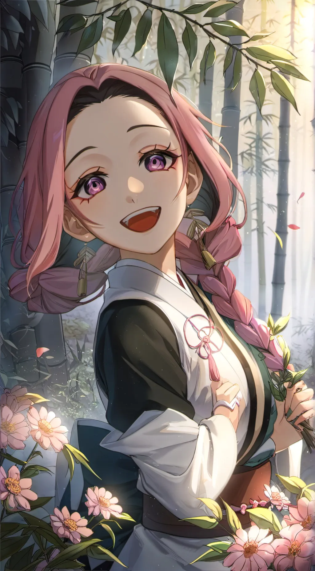 ai character: Nezuko background