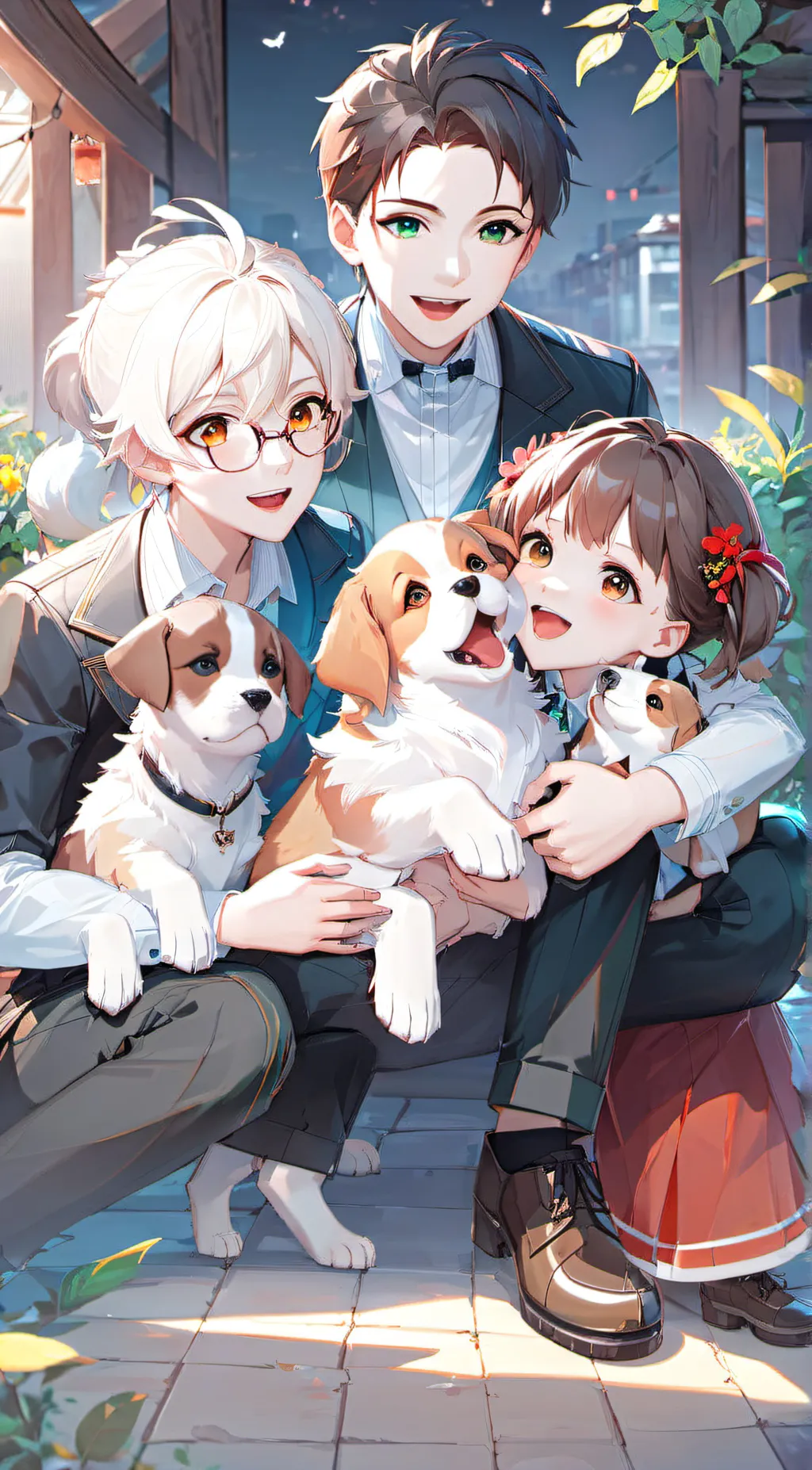 ai character: your pup family background
