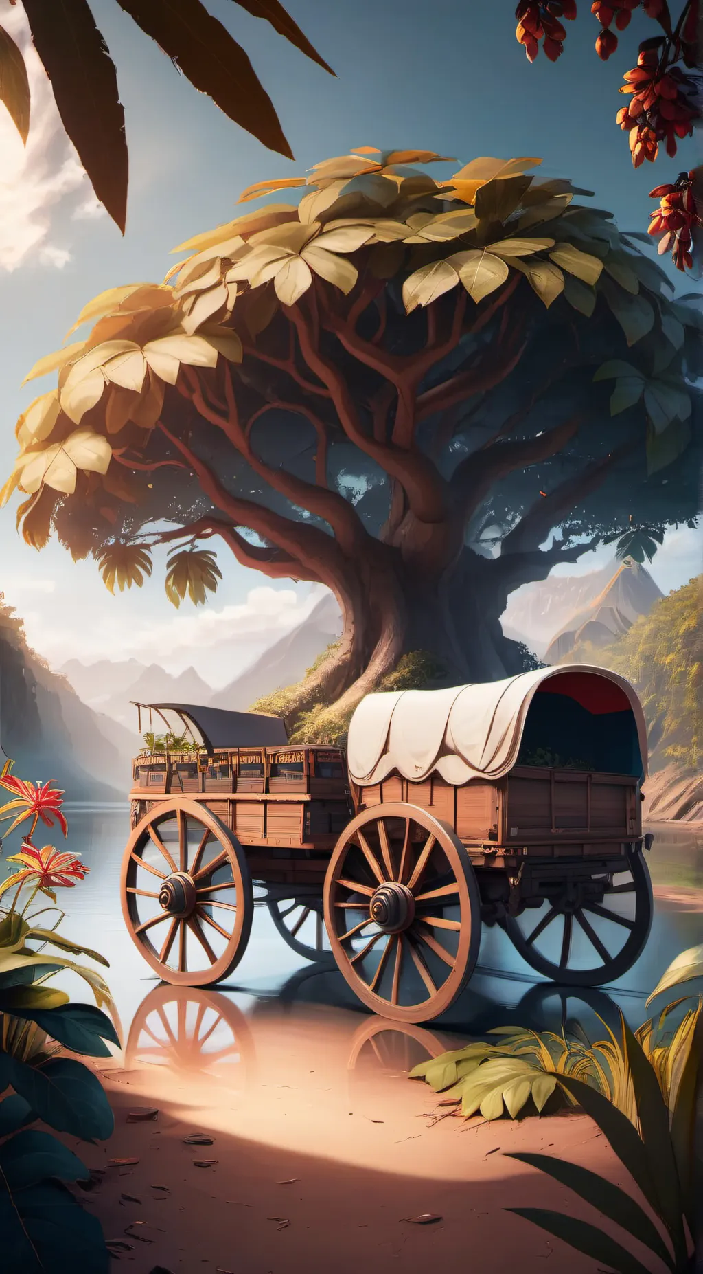 ai character: wagon background