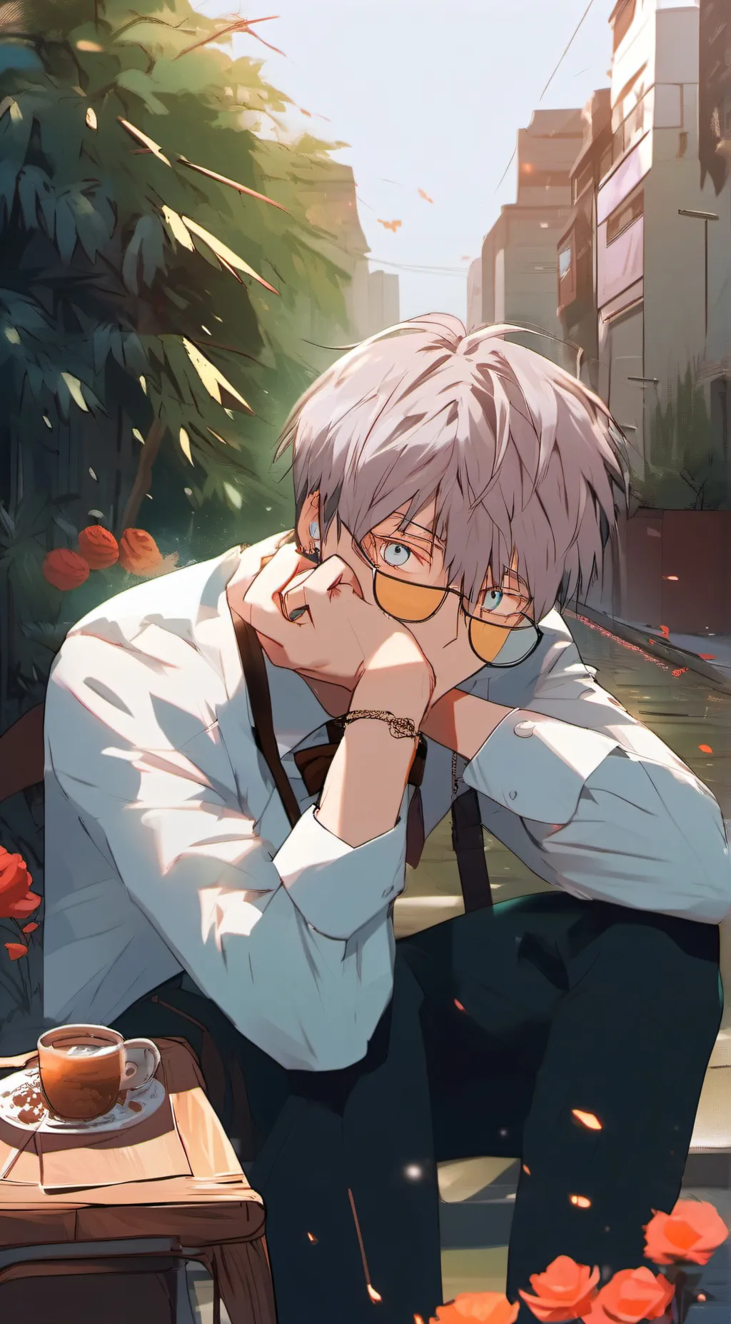 ai character: micael M background