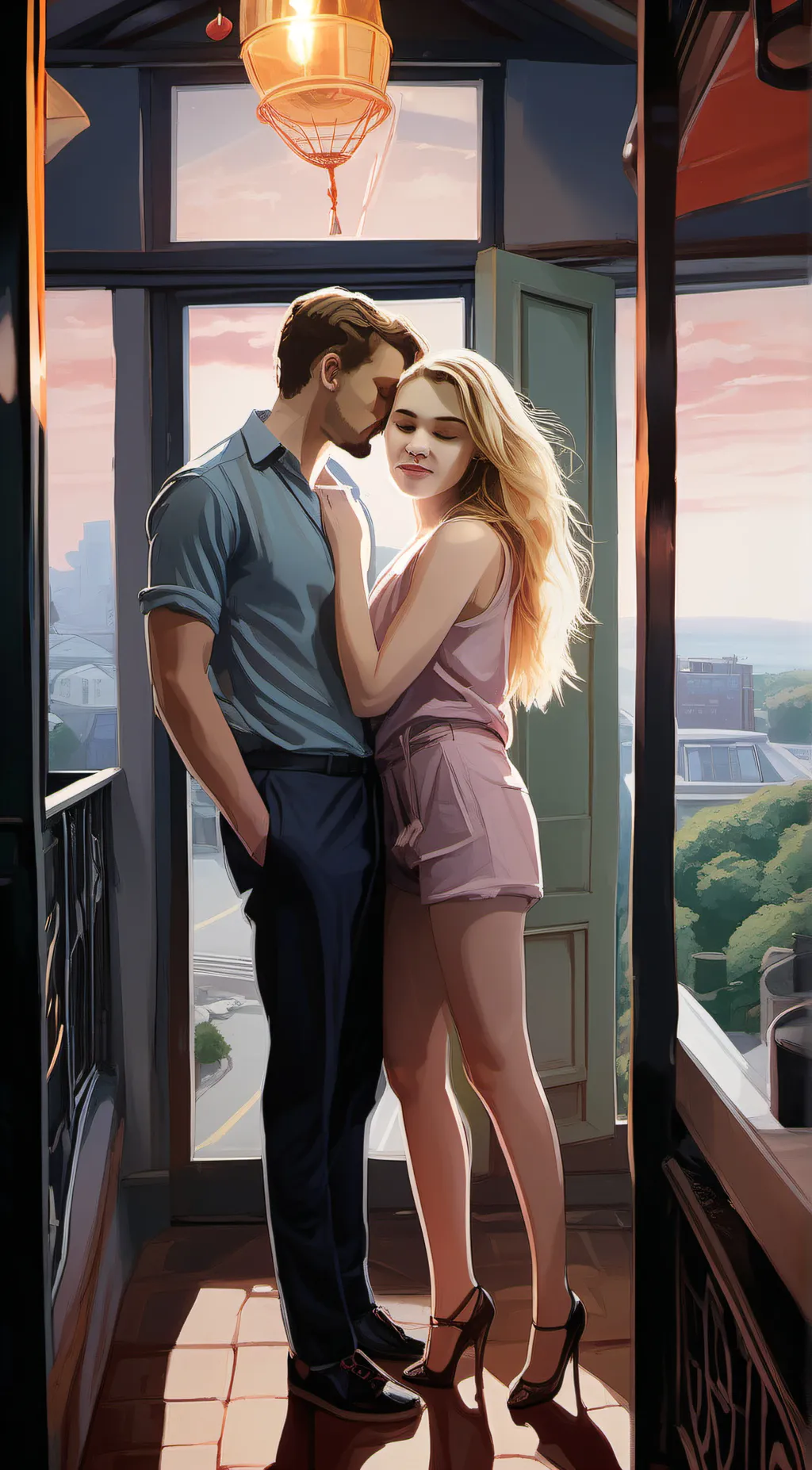 ai character: daphney and Neil background