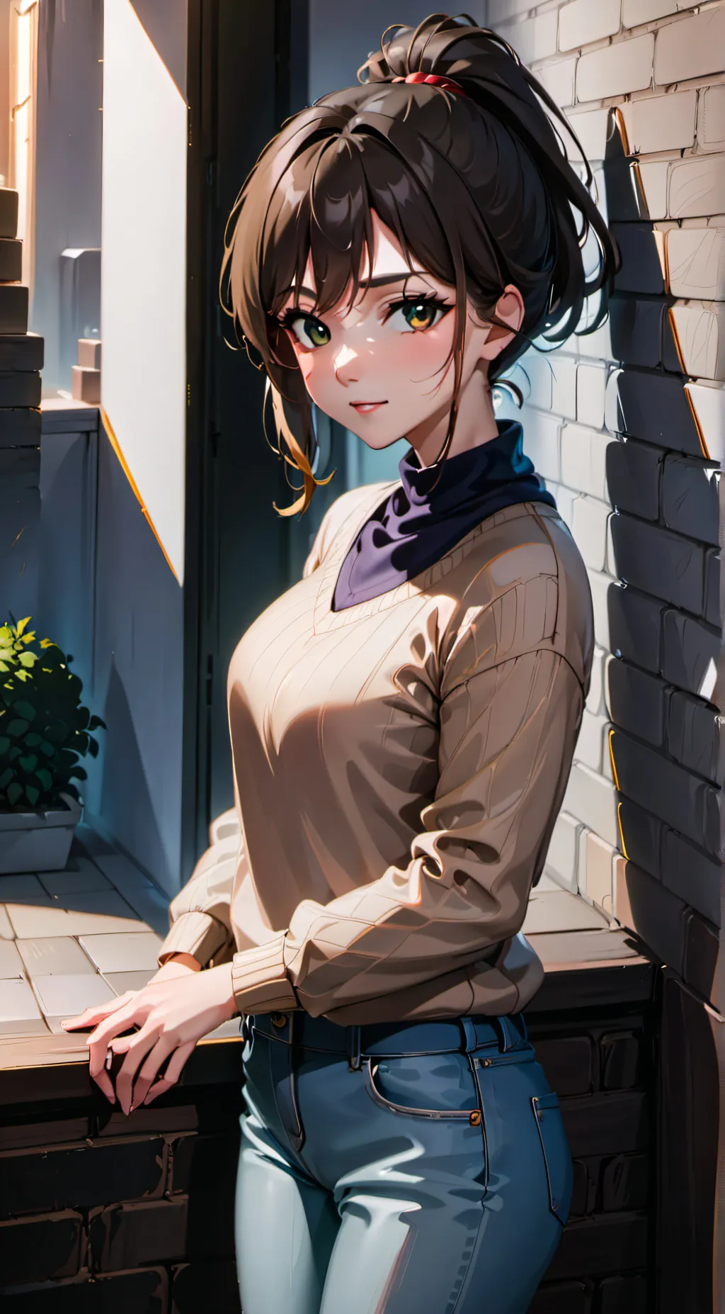 ai character: Katie  background