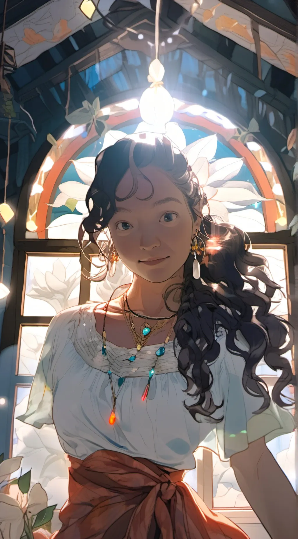 ai character: Amaryllis  background