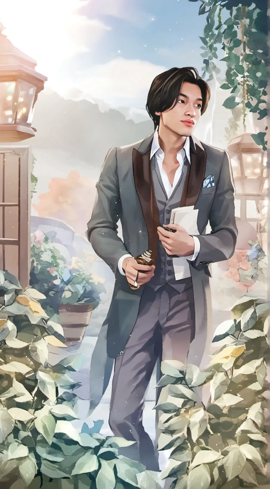 ai character: baby background