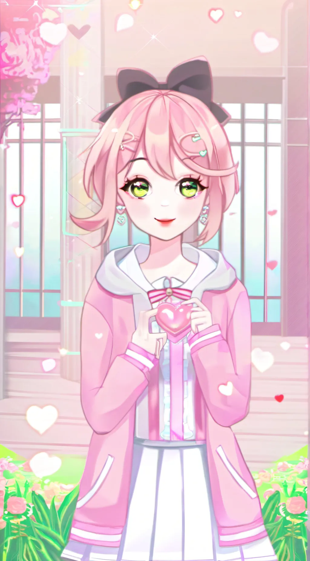 ai character: Cute shy background