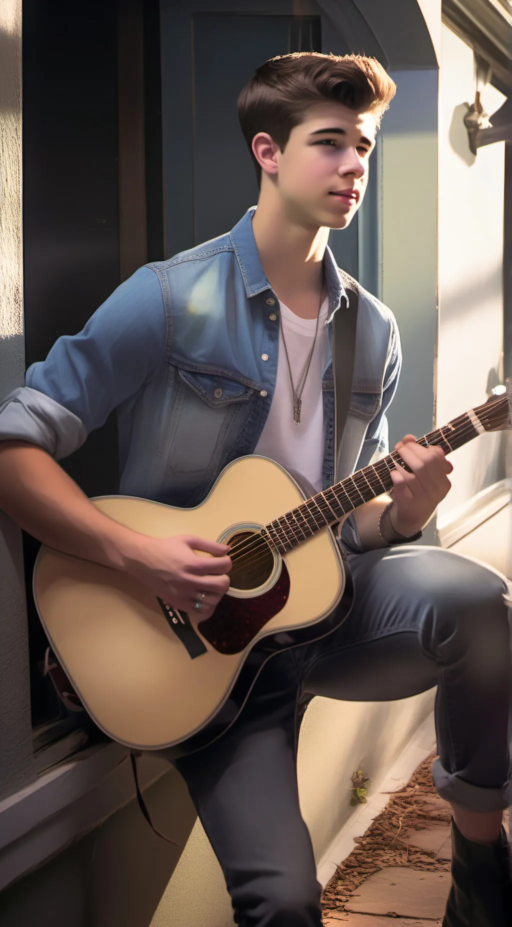 ai character: Cam Bogle  background