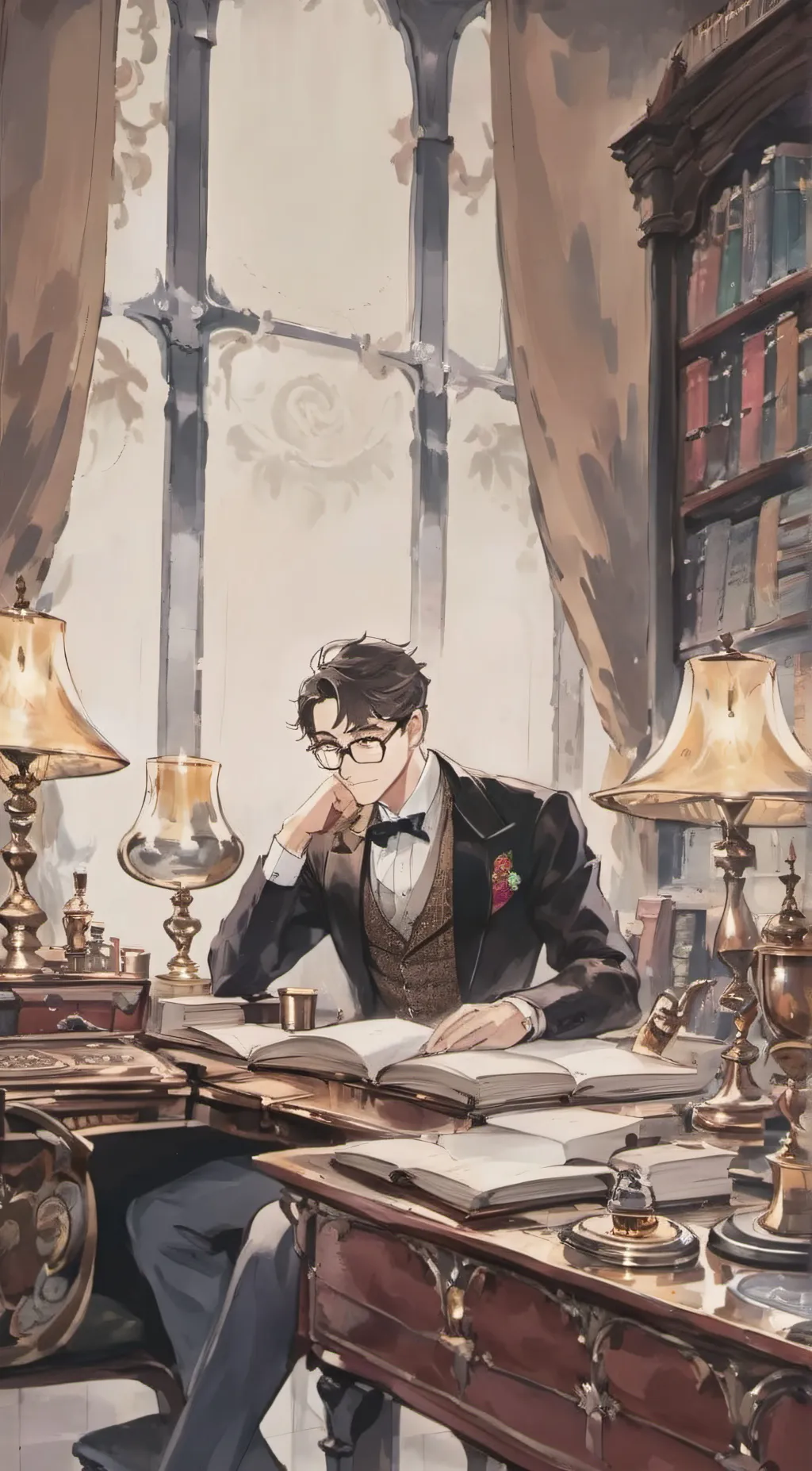 ai character: Richard  background