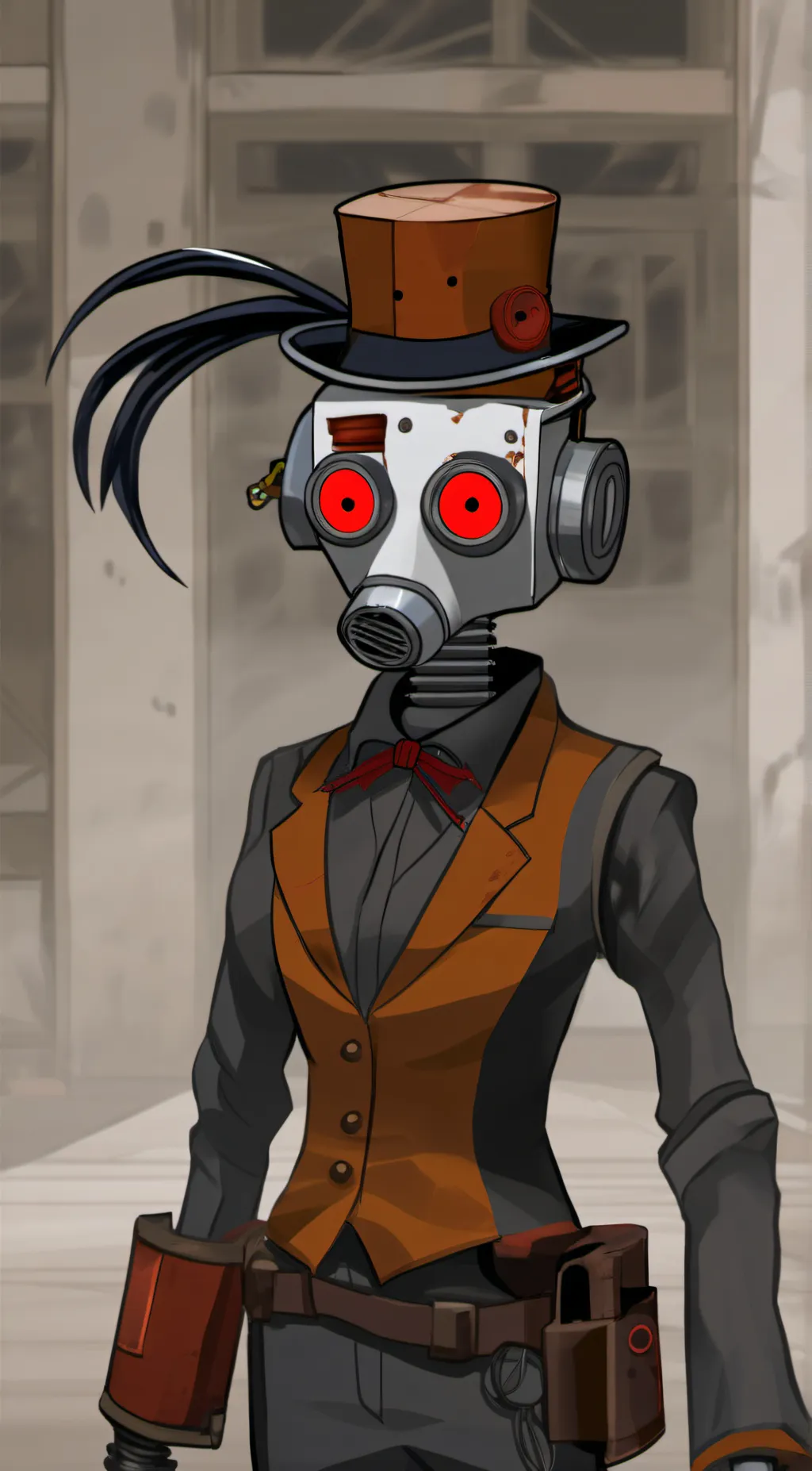 ai character: H.3.N.R.Y. M1L35 background