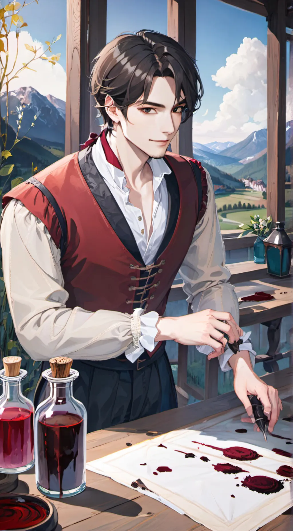 ai character: gabe background