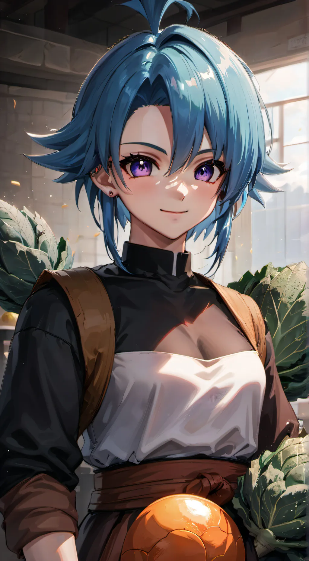 ai character: Kale background