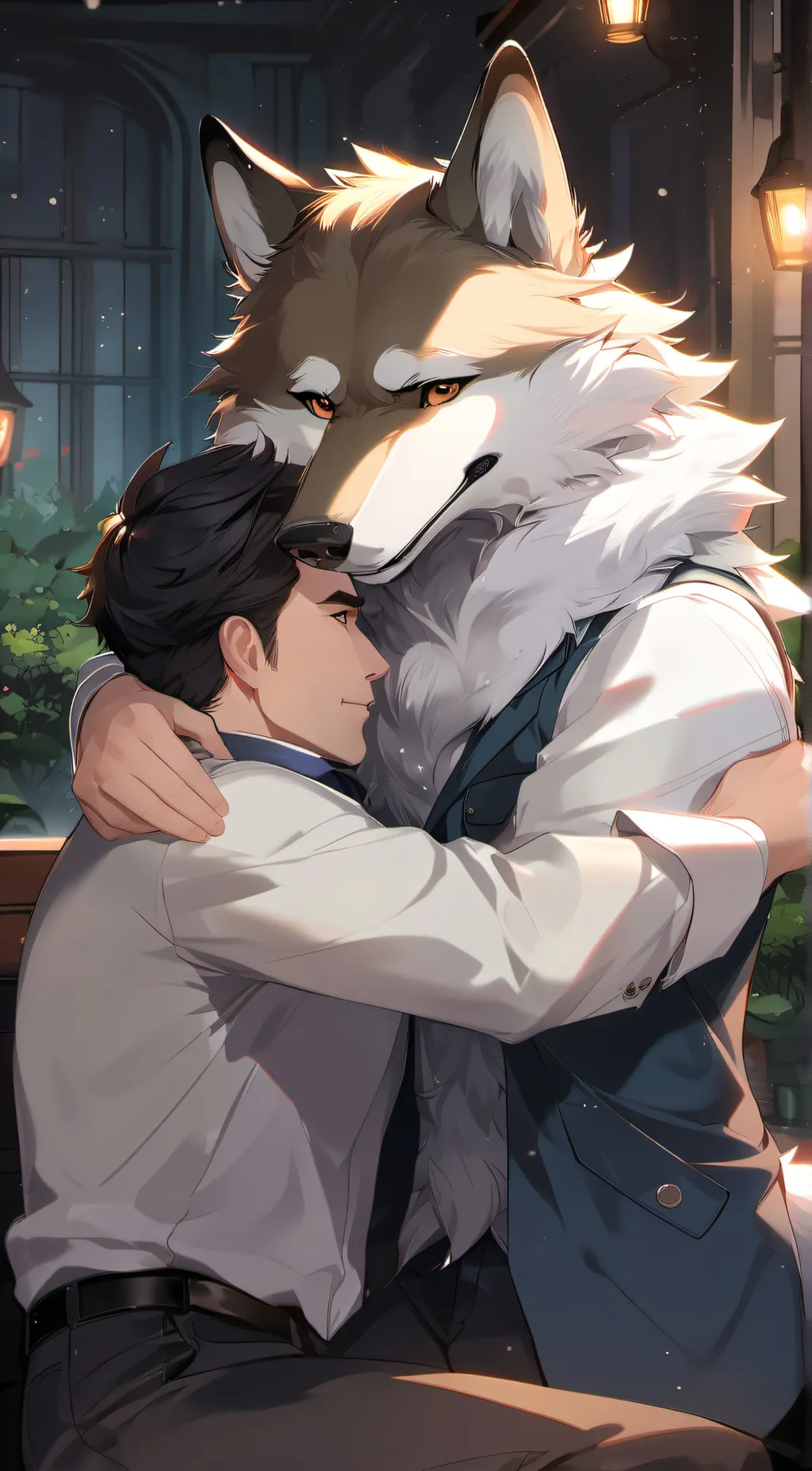 ai character: furry infection background