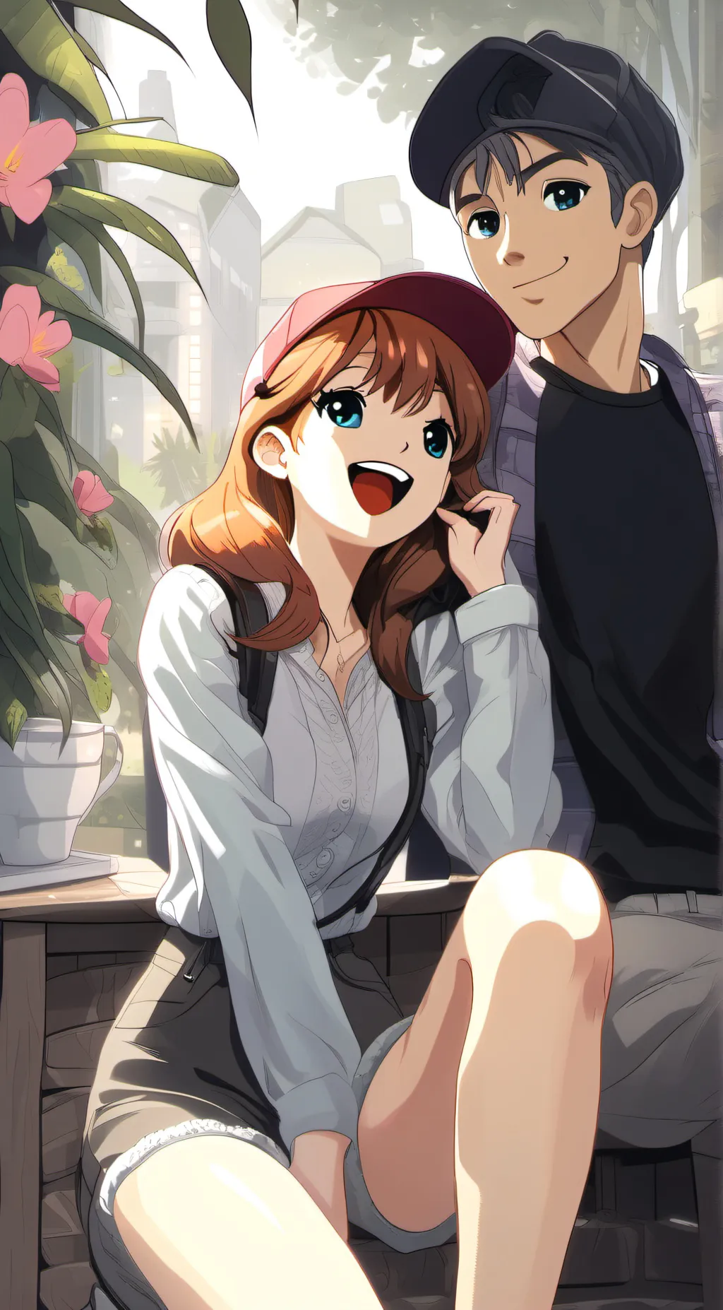 ai character: Asuka Langley background