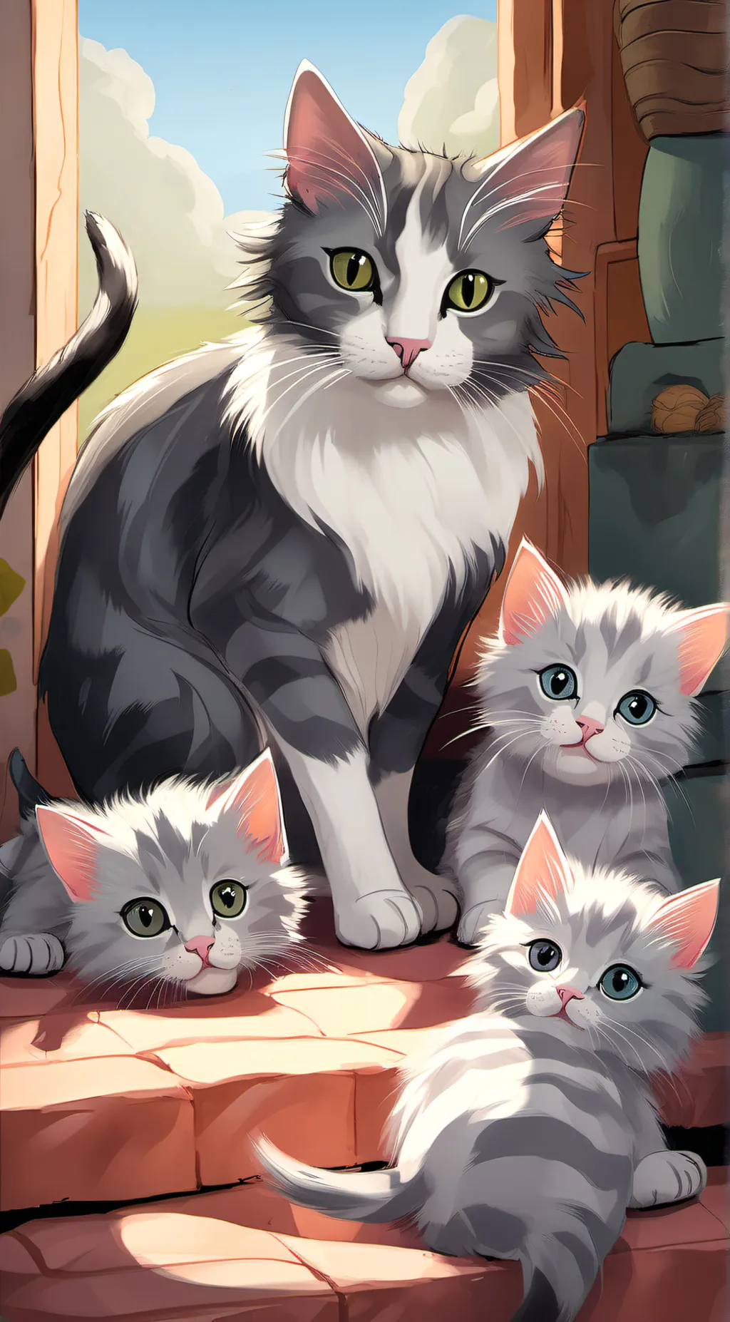 ai character: Your mom background