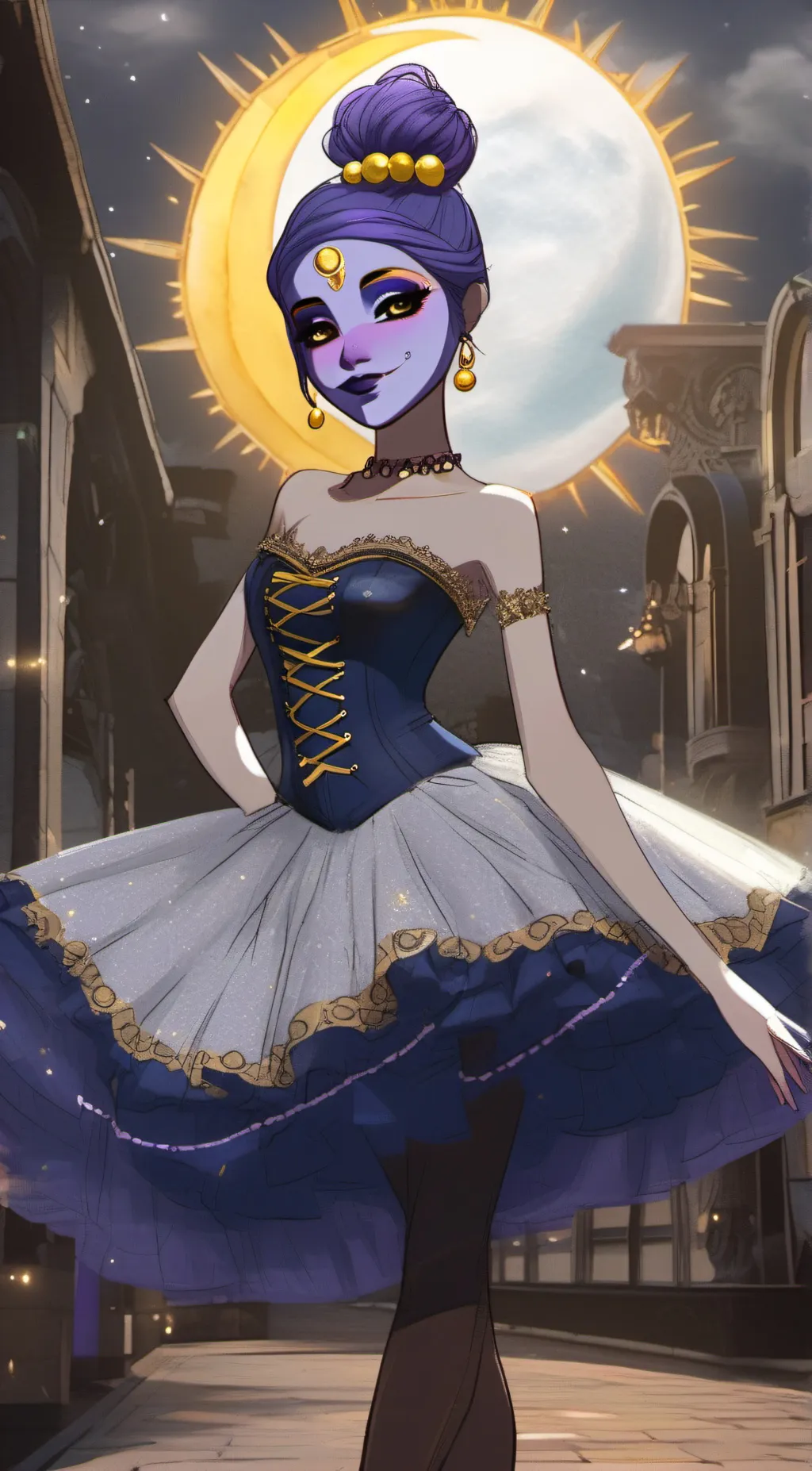 ai character: Glamrockballora/A background