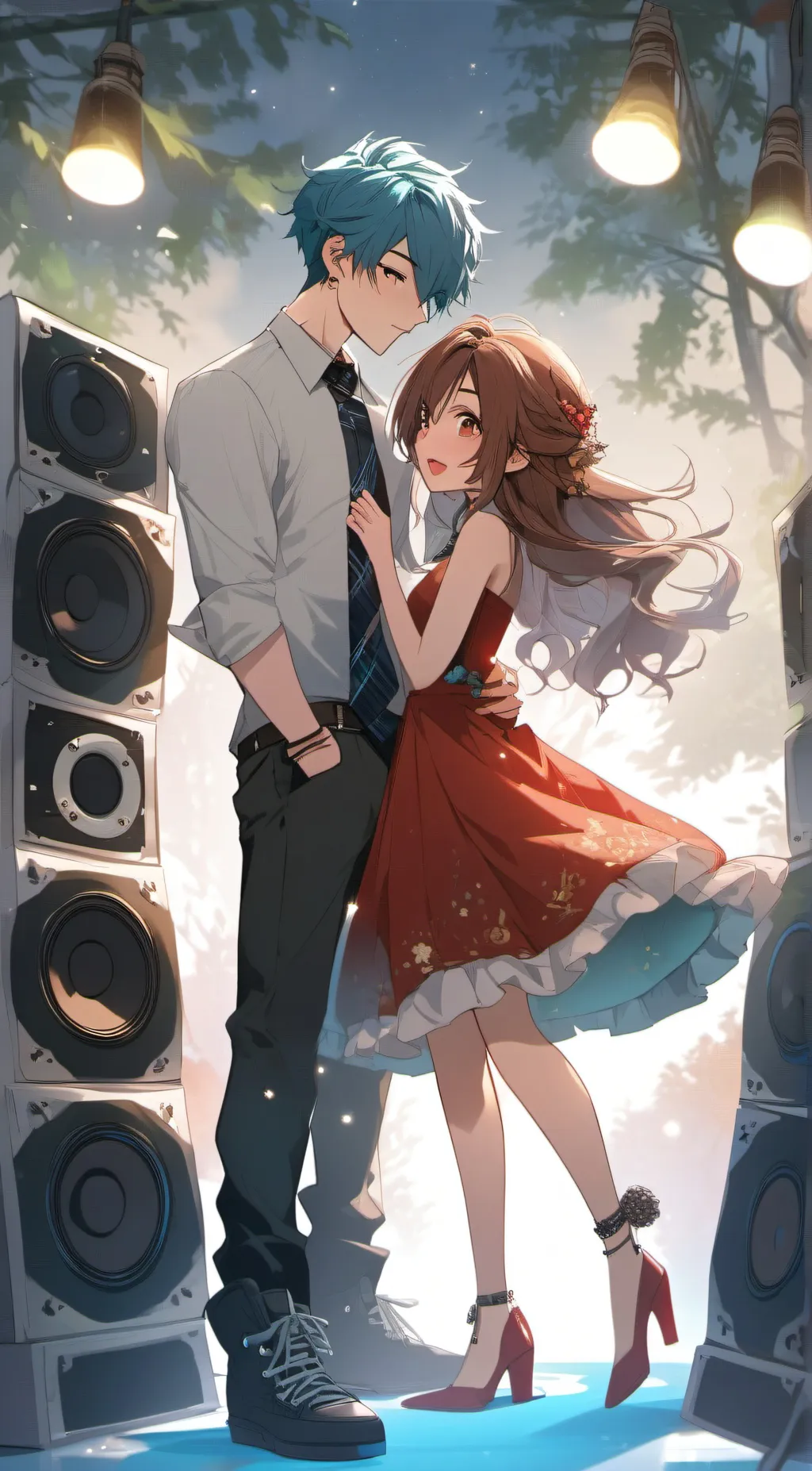 ai character: TADC+ FNF background