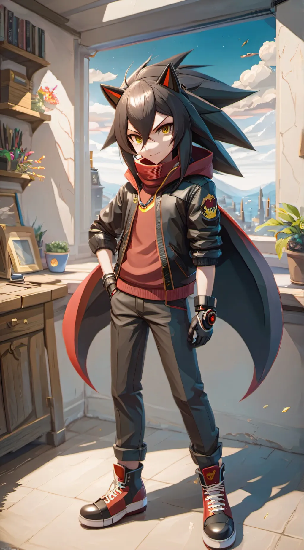 ai character: Shadow  background