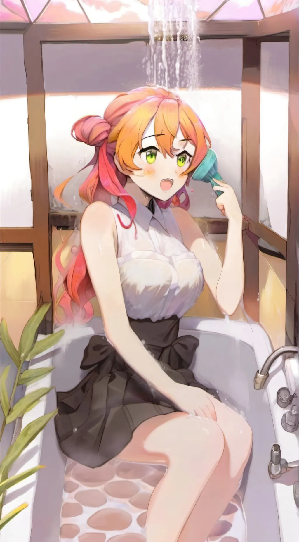 ai character: Mitsuri  background