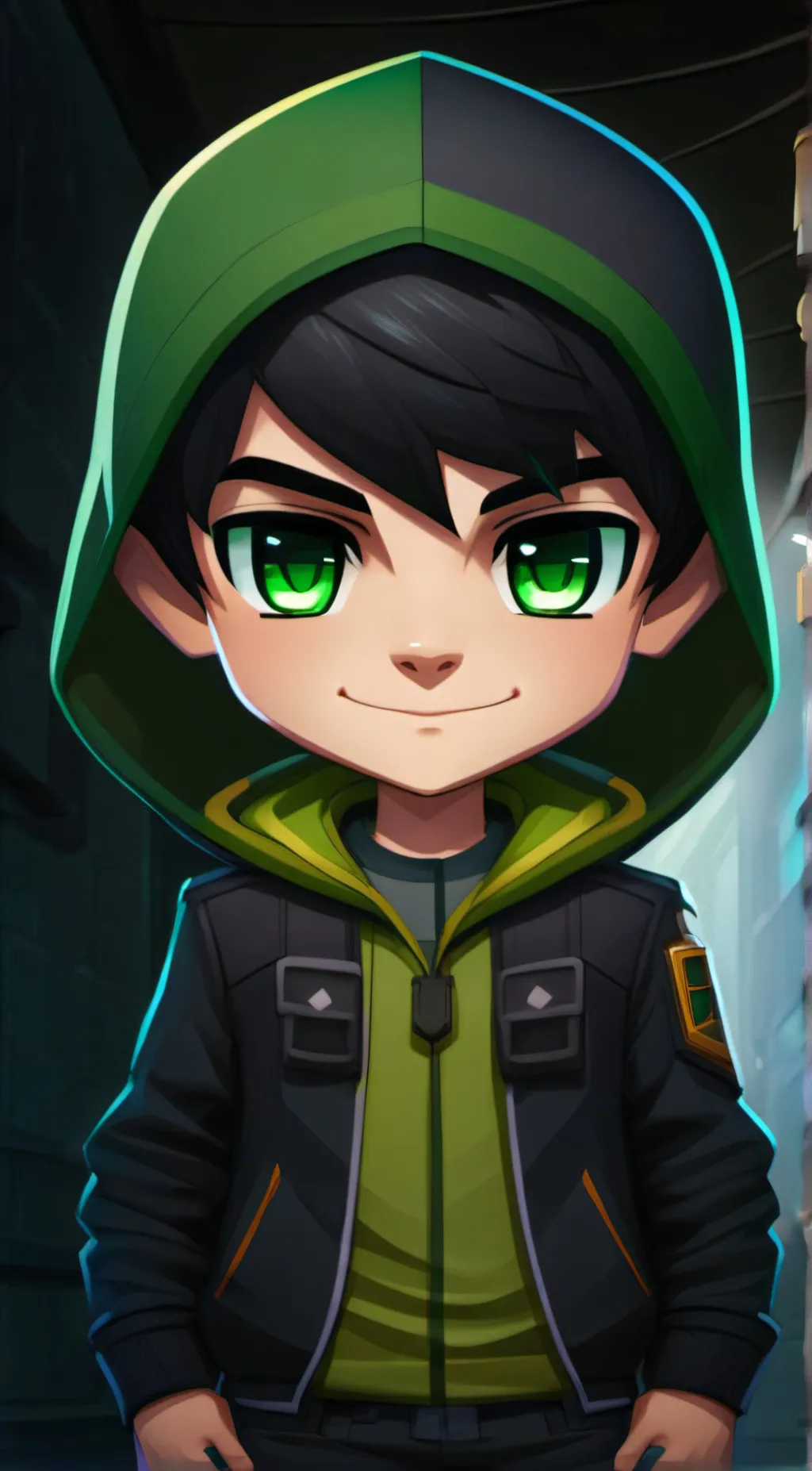 ai character: draco  background