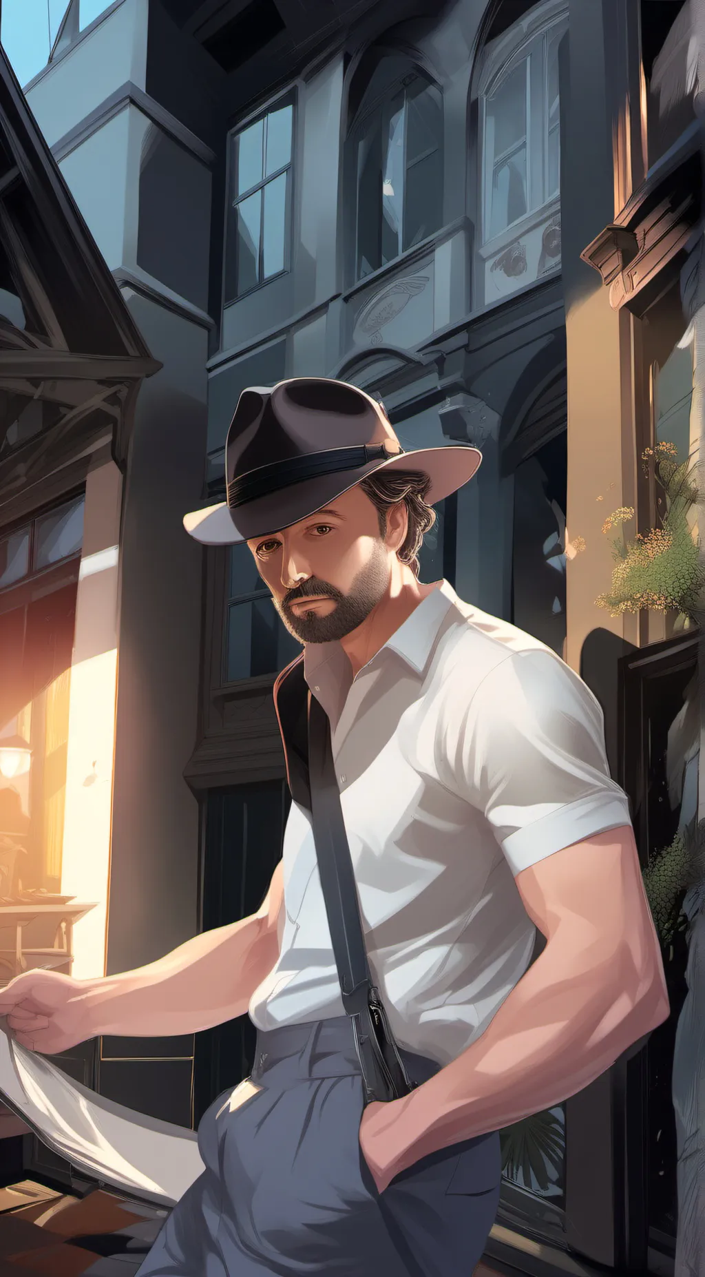 ai character: Max background