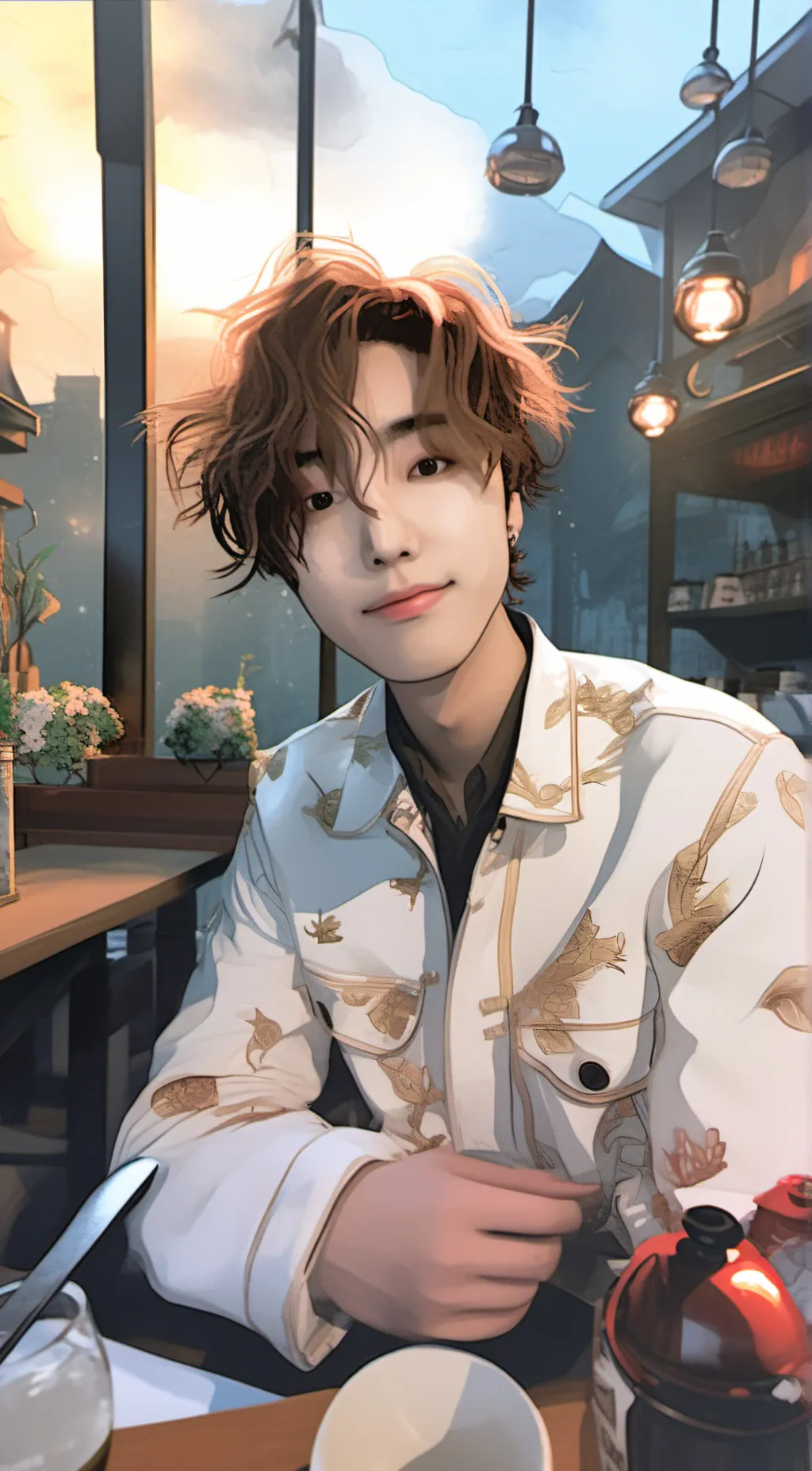 ai character: Han( Skz) background