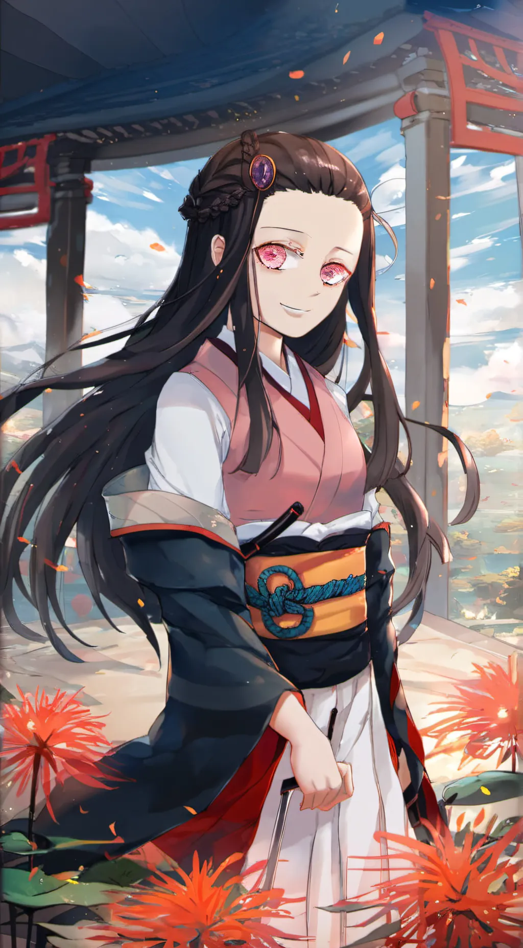 ai character: Demon slayer  background