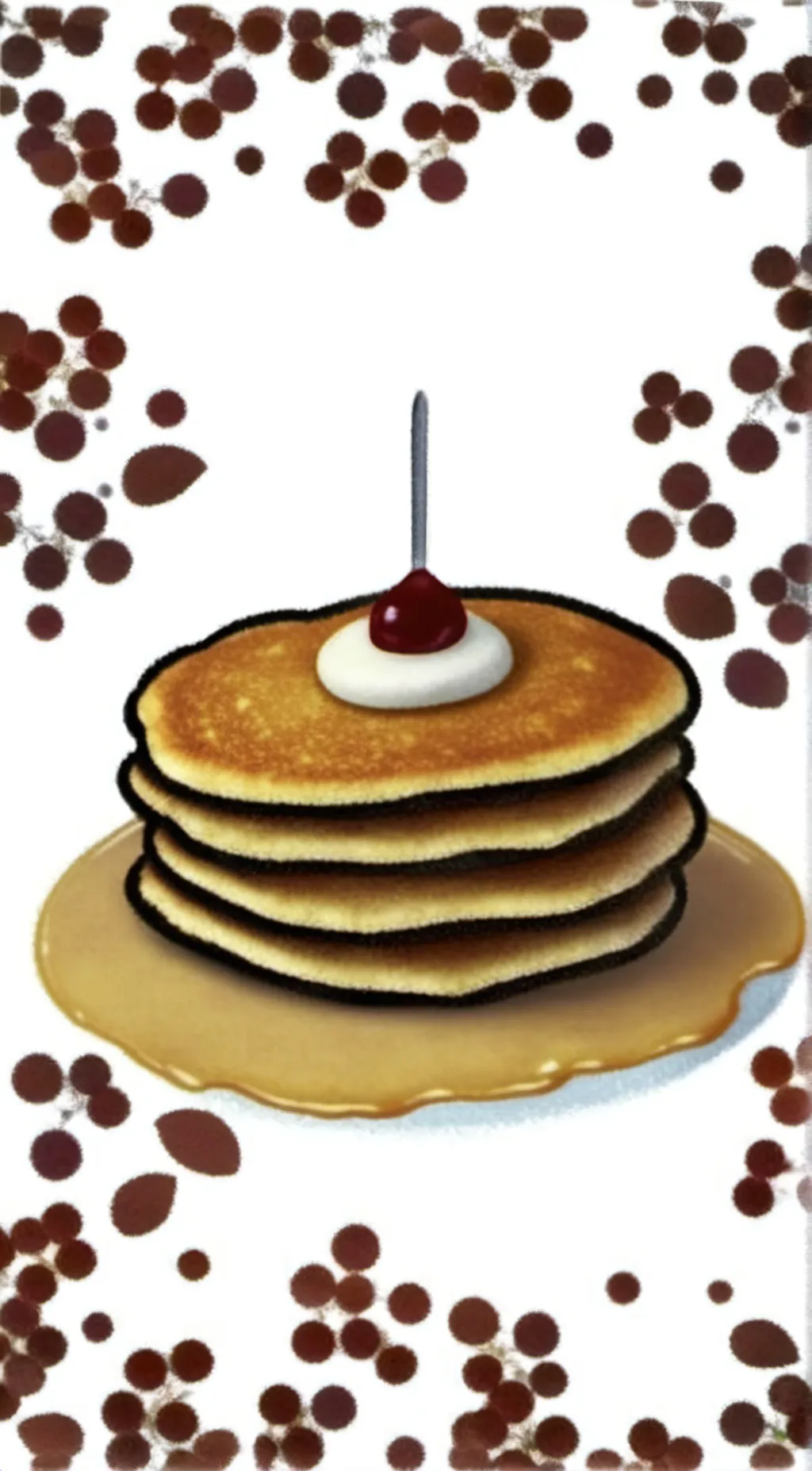 ai character: pancake meme background