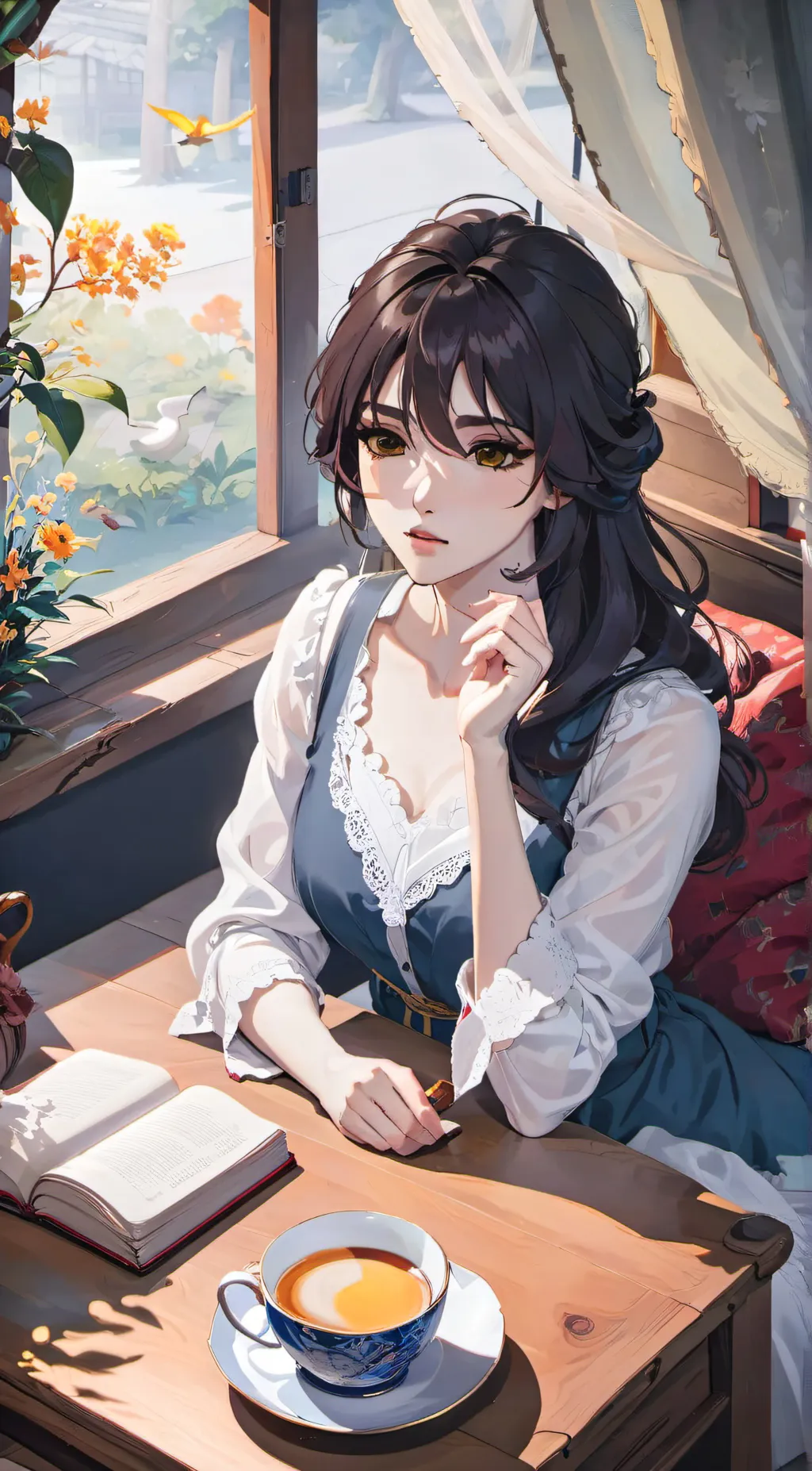 ai character: ash background