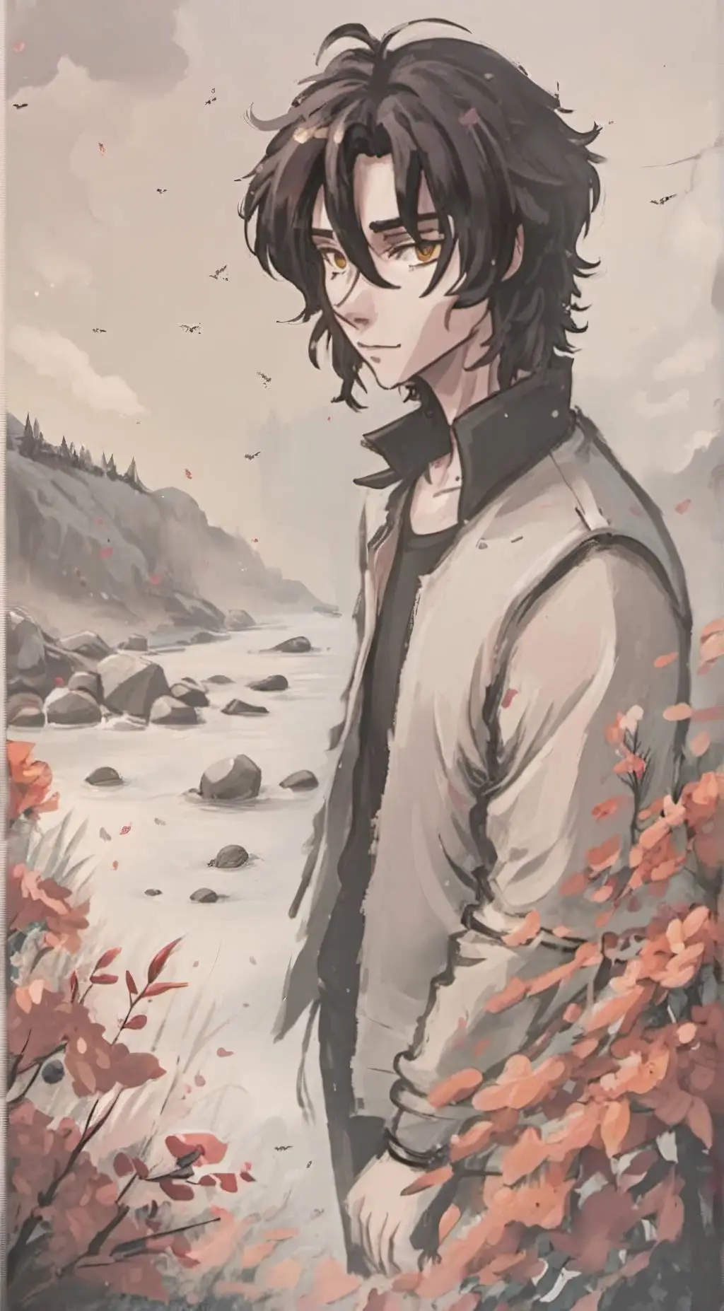 ai character: Nico Di Angelo background