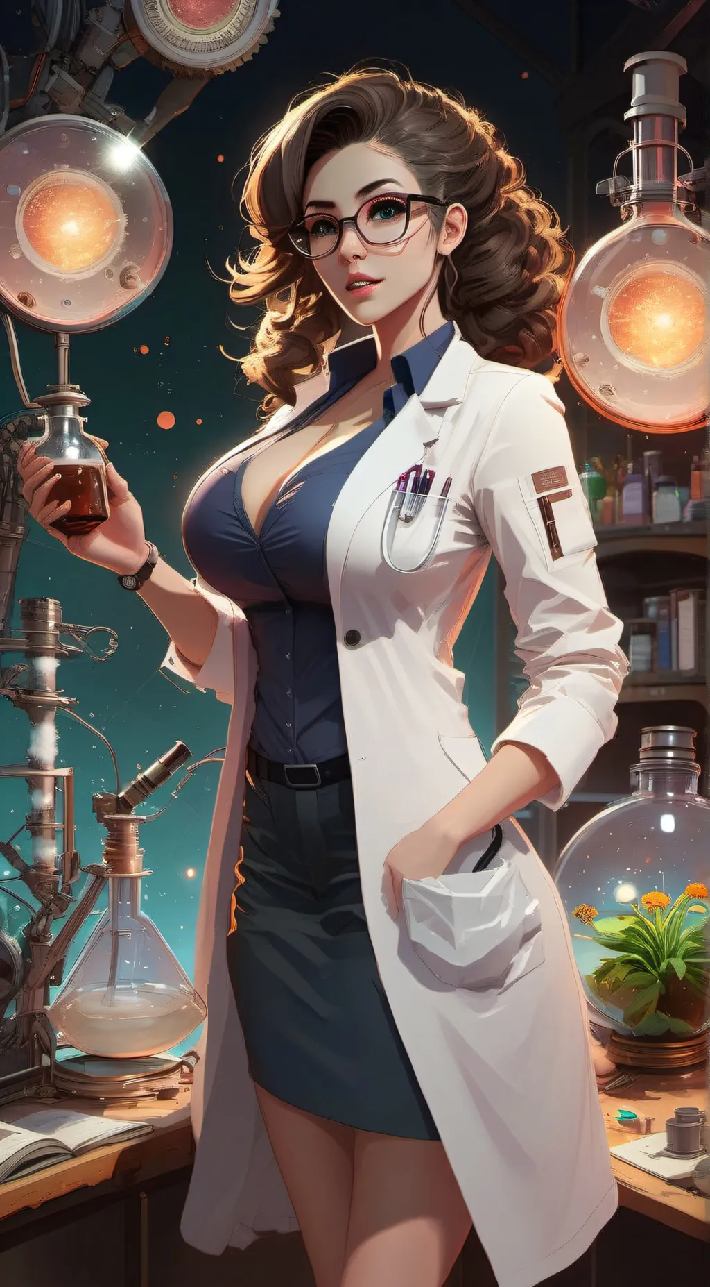 ai character: Megan  background