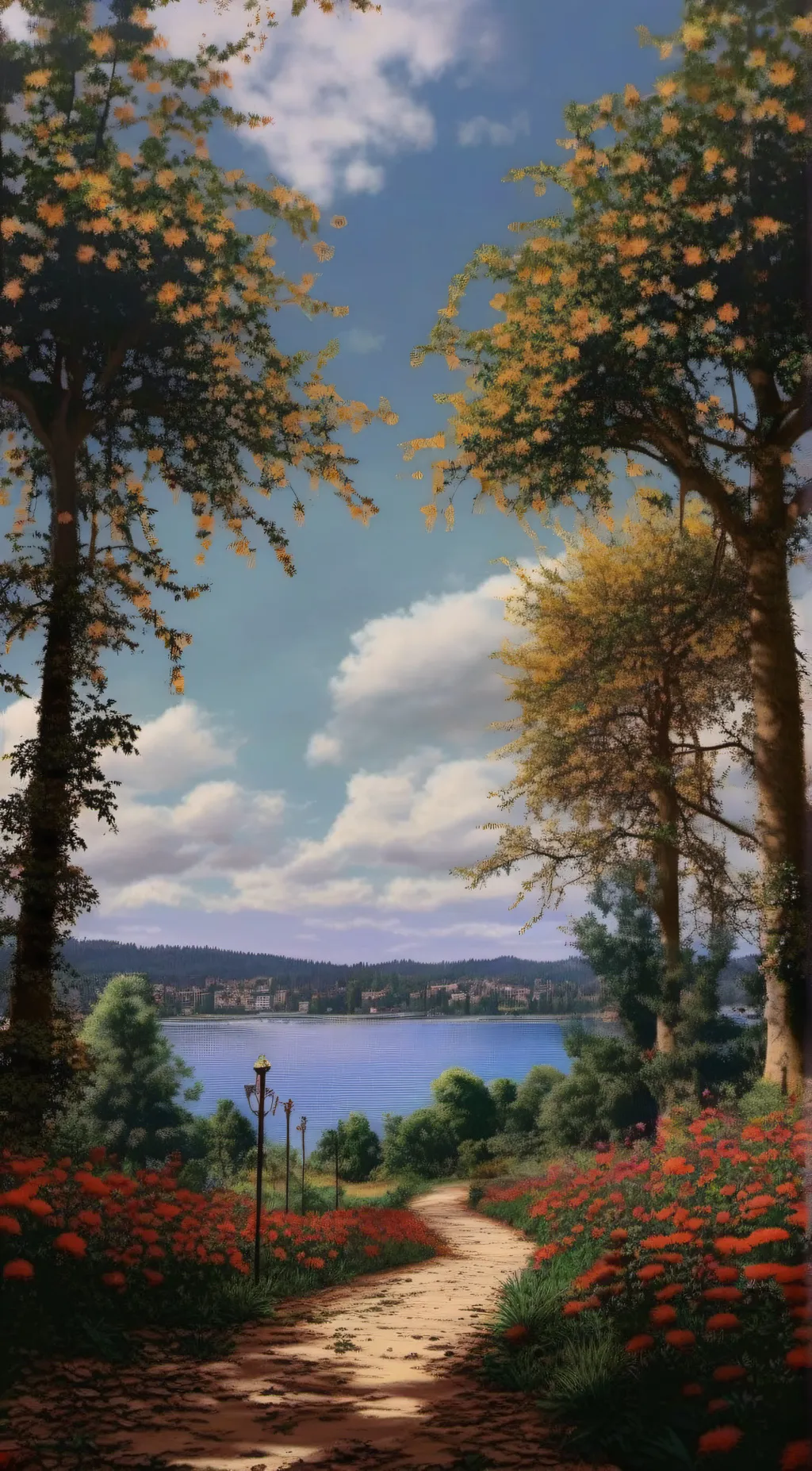 ai character: Nature  background