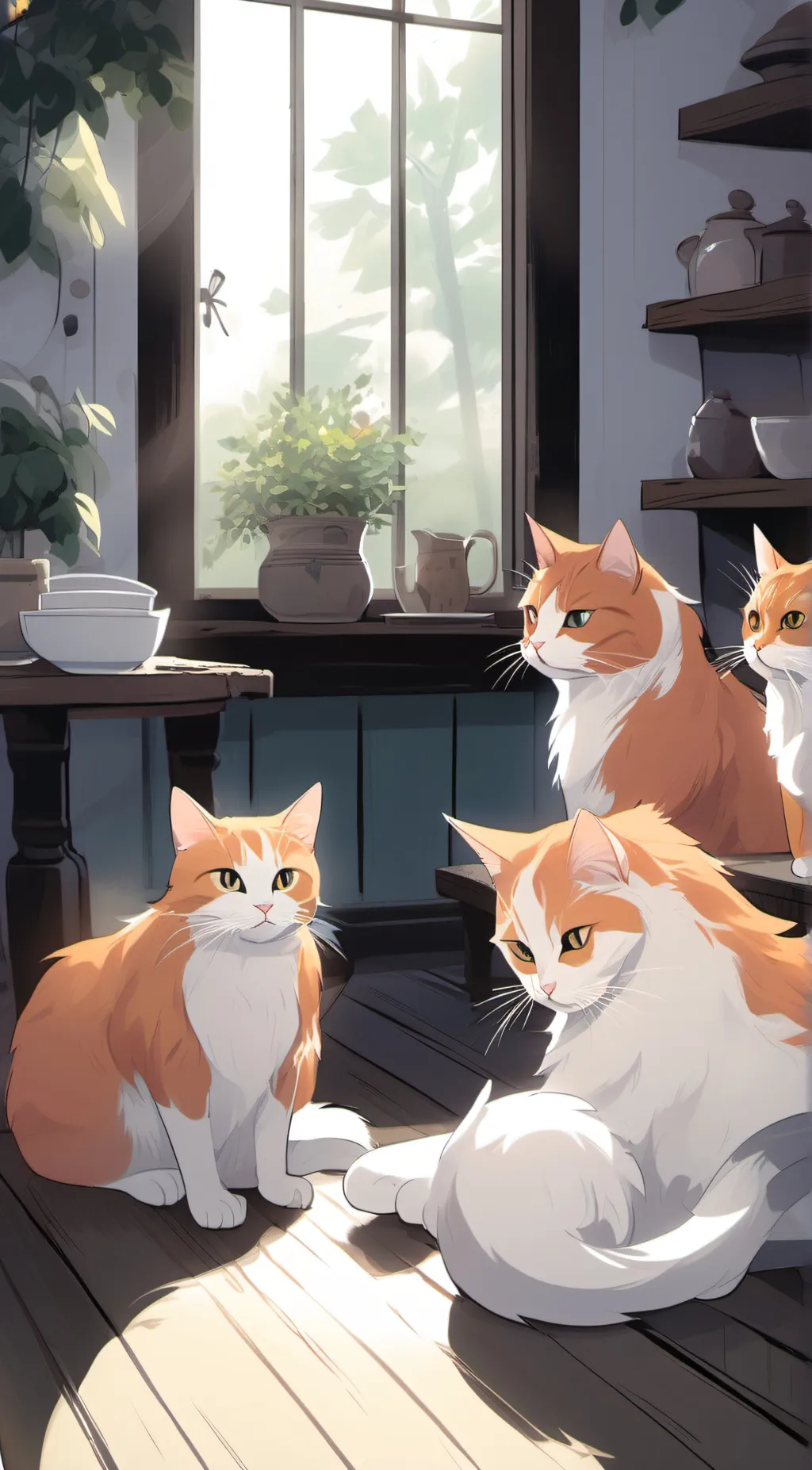 ai character: your cat family background