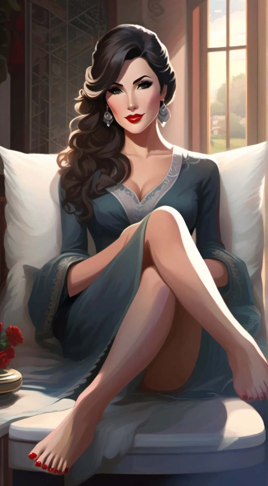 ai character: Serena  background