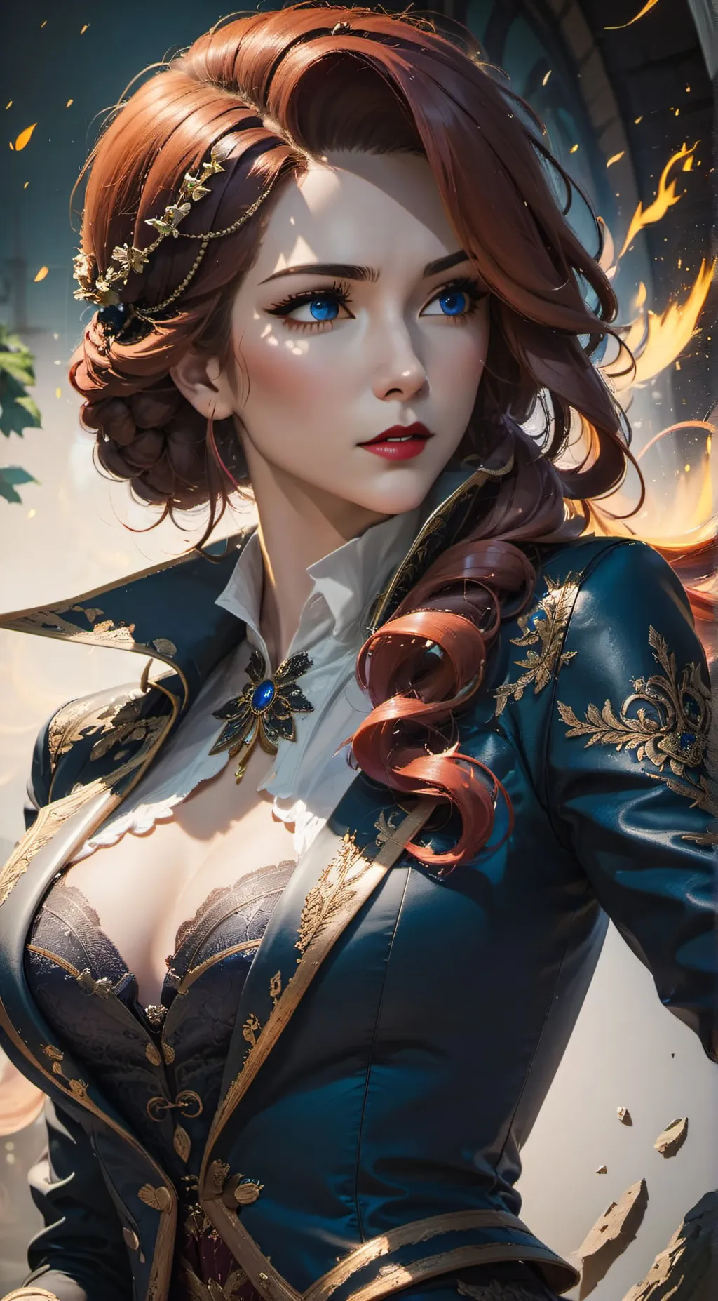 ai character: Ashley  background