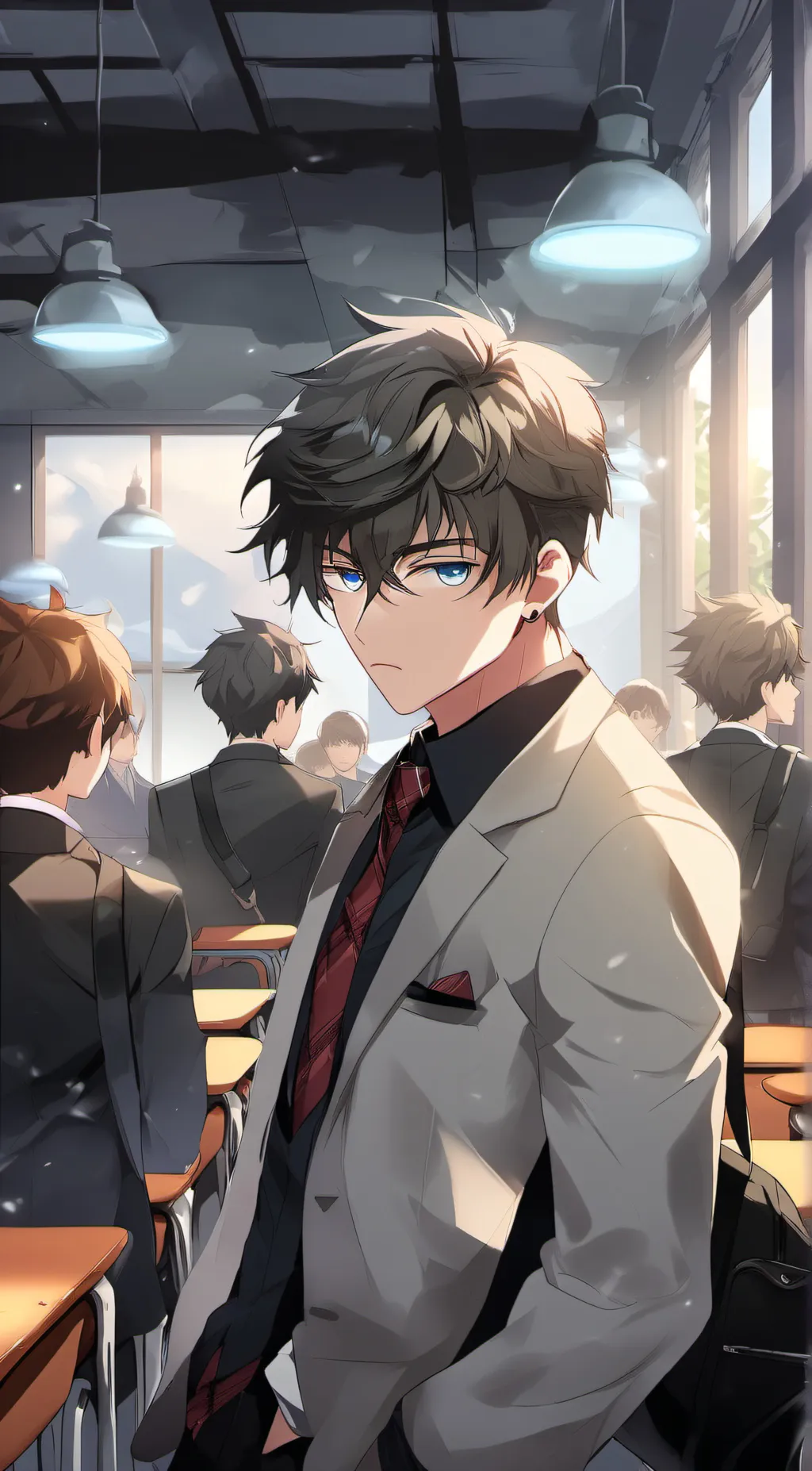 ai character:  mark background