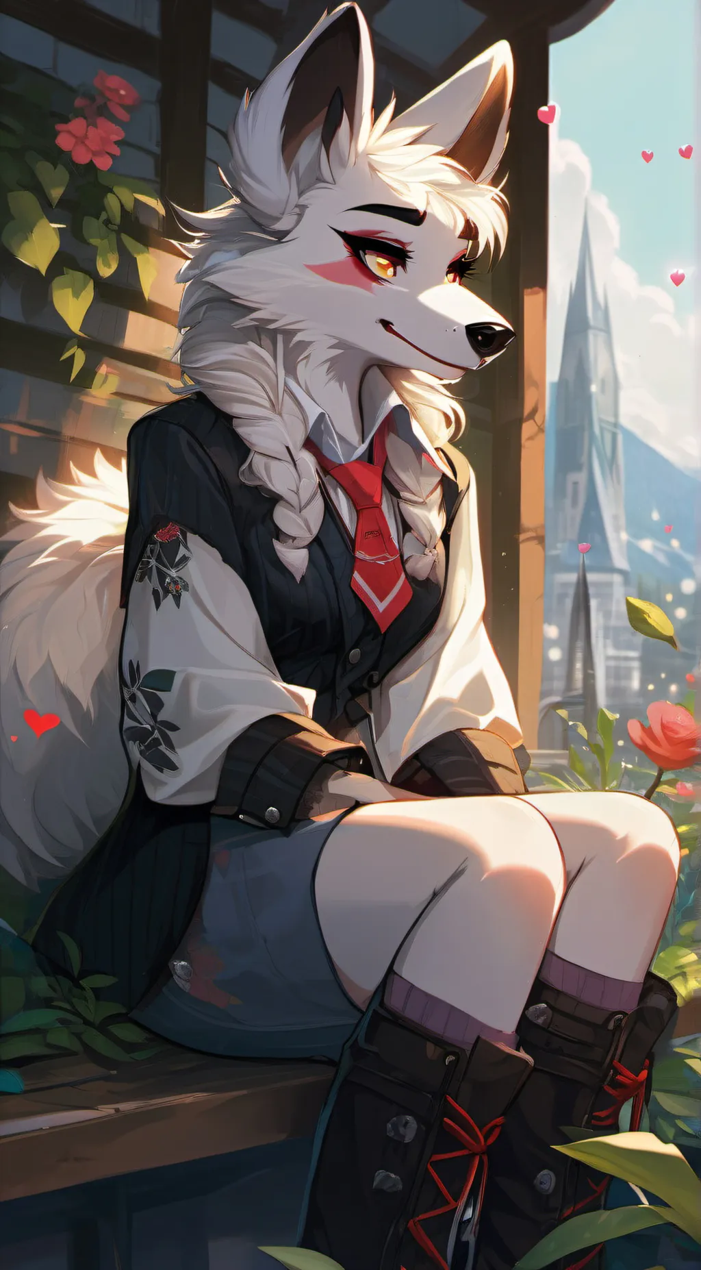 ai character: Luna background