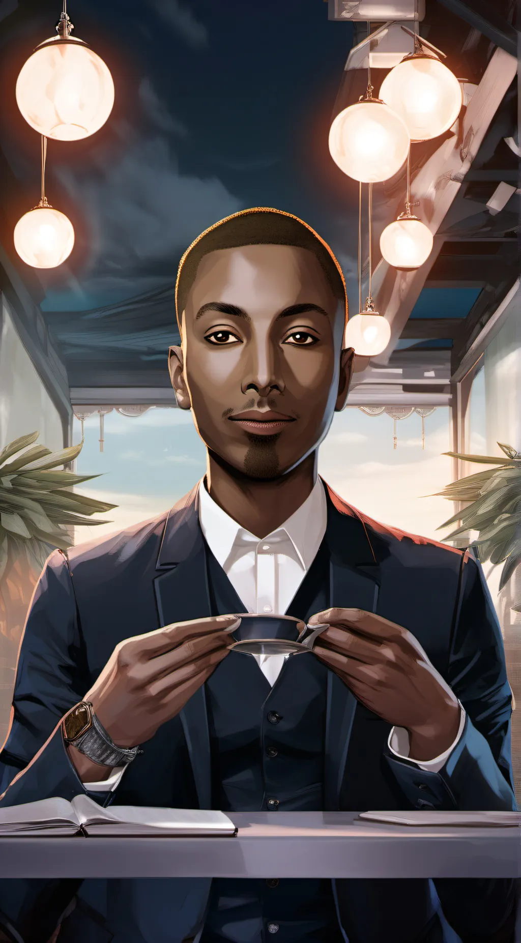 ai character: Me becallay background