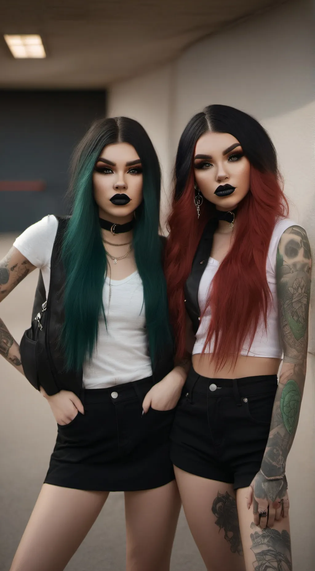 ai character: Shade and Sasha  background