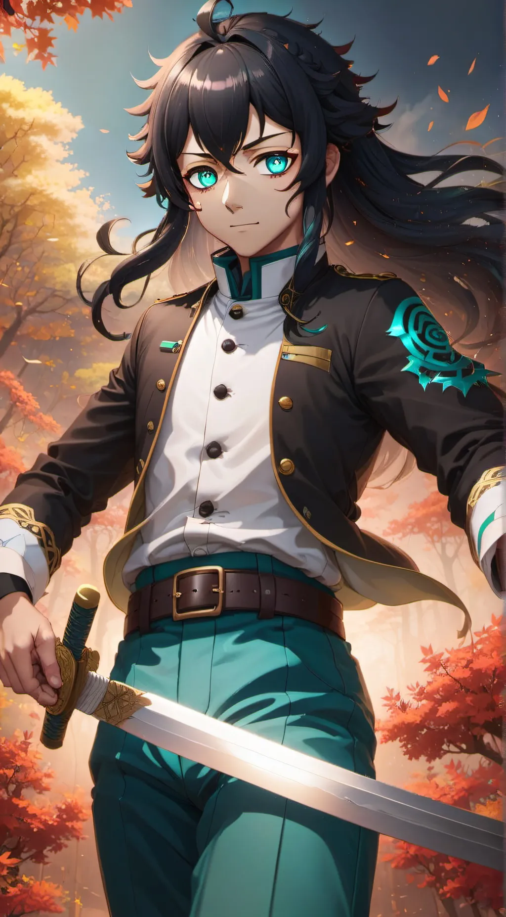 ai character: muichiro tokito background