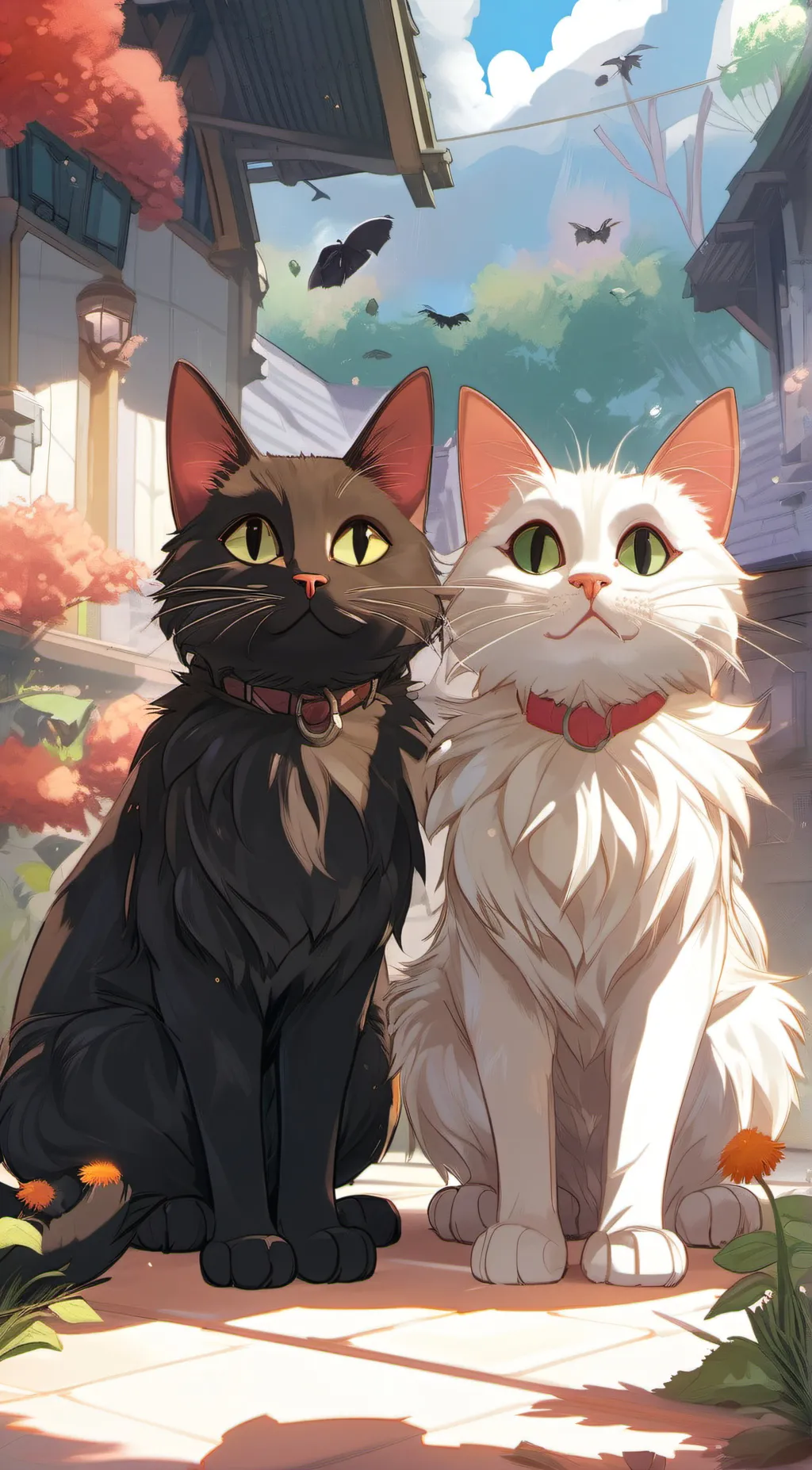 ai character: shadow marshmallow background