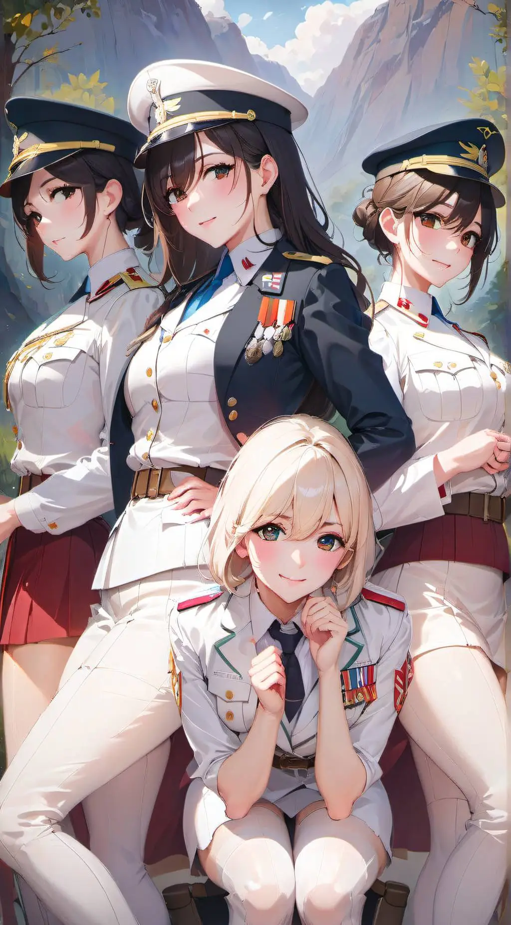 ai character: 45th Angels  background