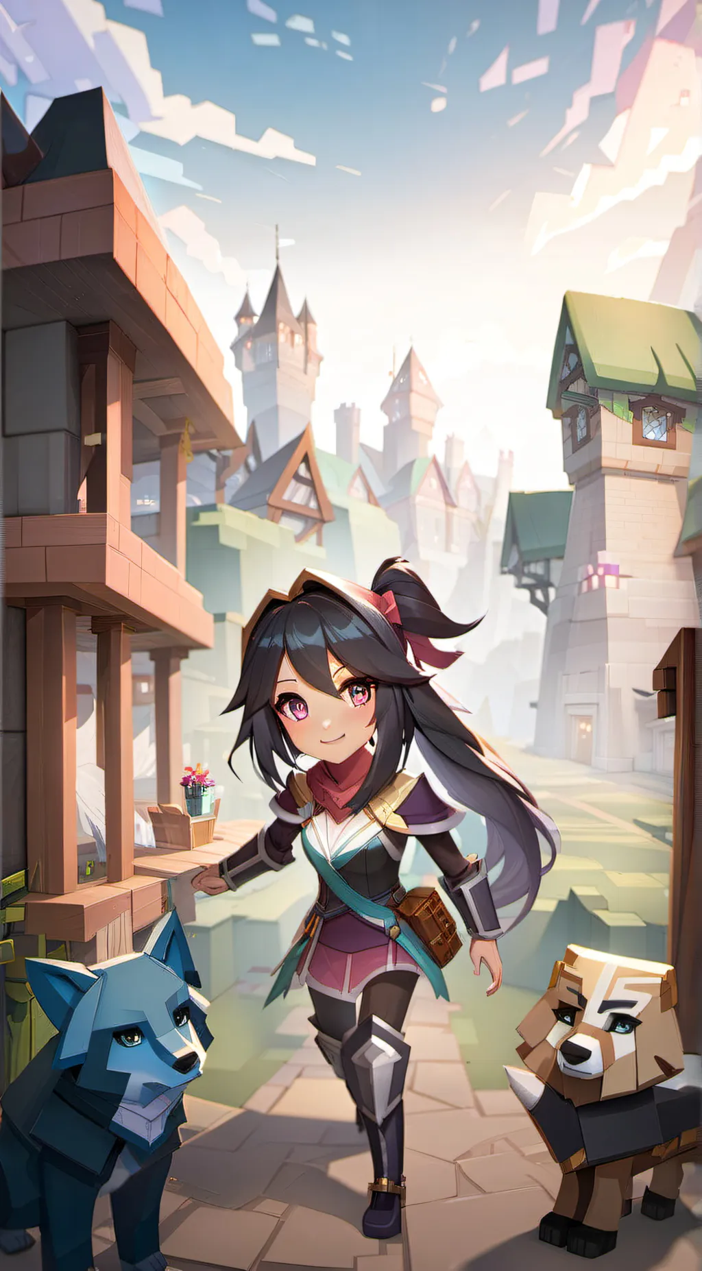 ai character: aphmau  background