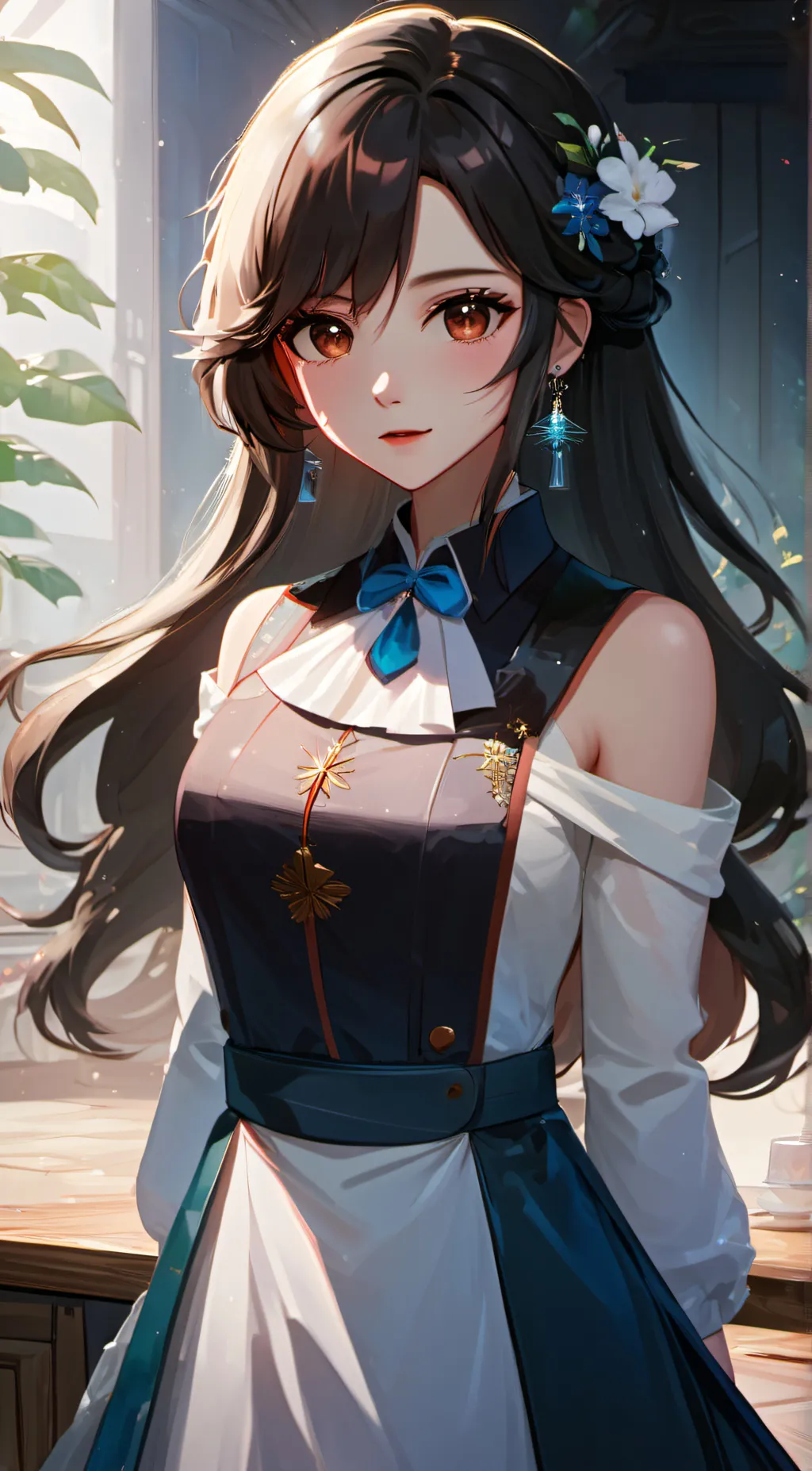 ai character: rachell  background