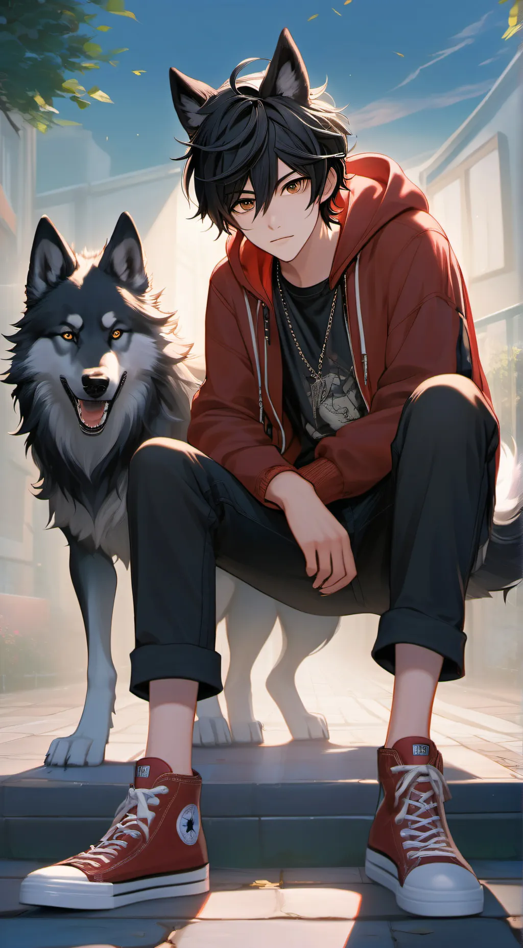 ai character: Hunter background