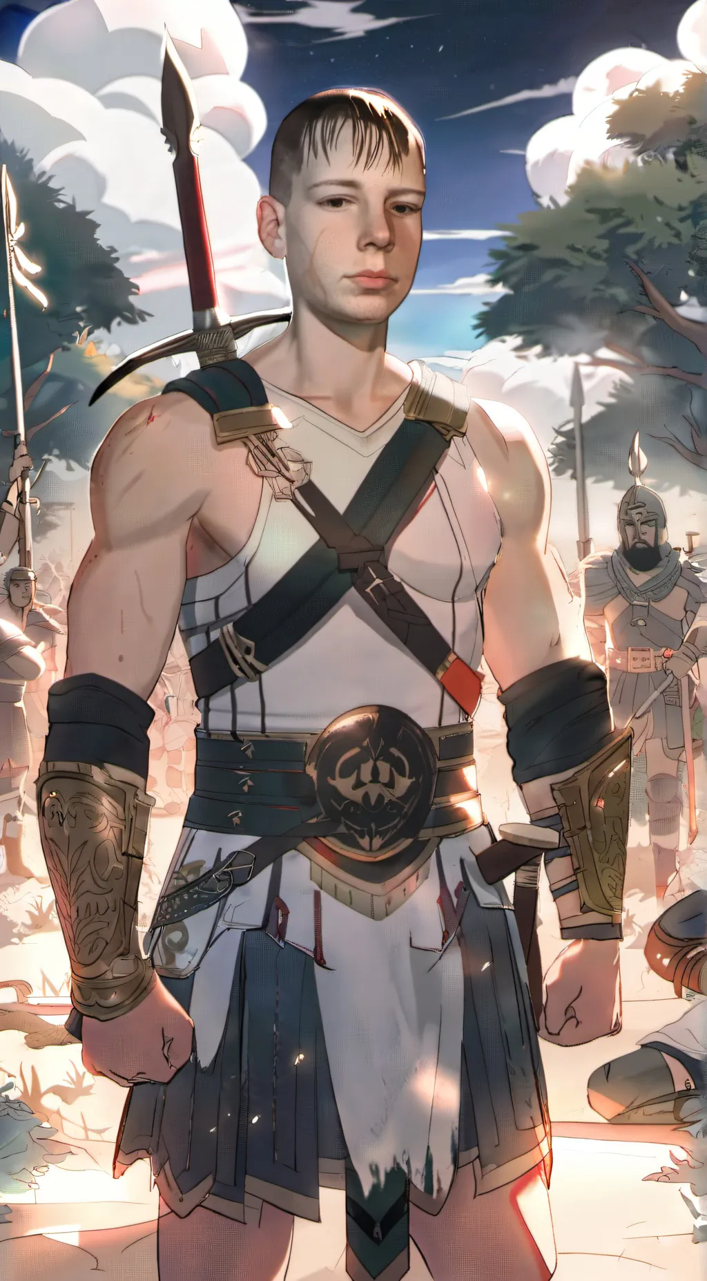 ai character: Warrior background
