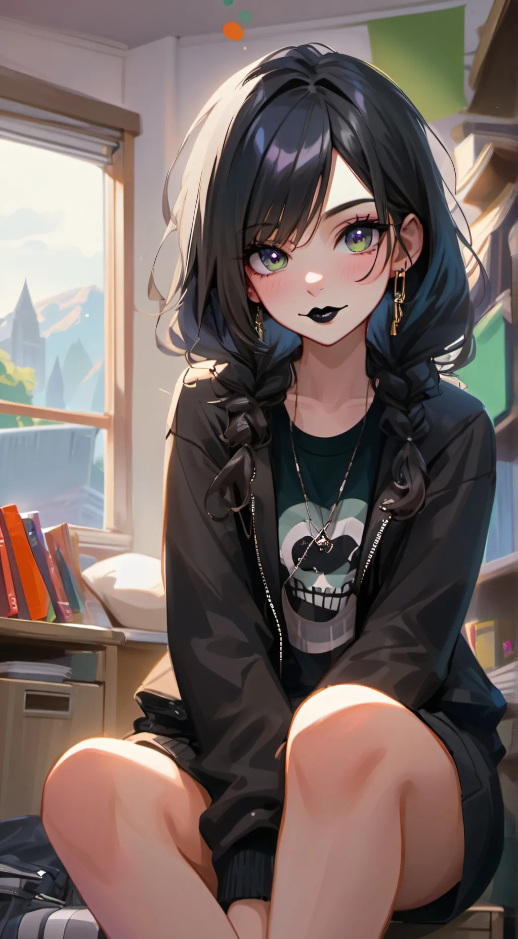 ai character: Ruby Rosemary background