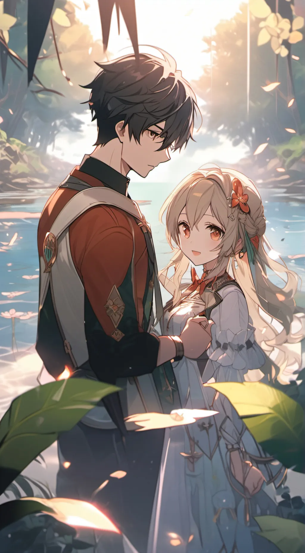 ai character: Lucy and Jake background