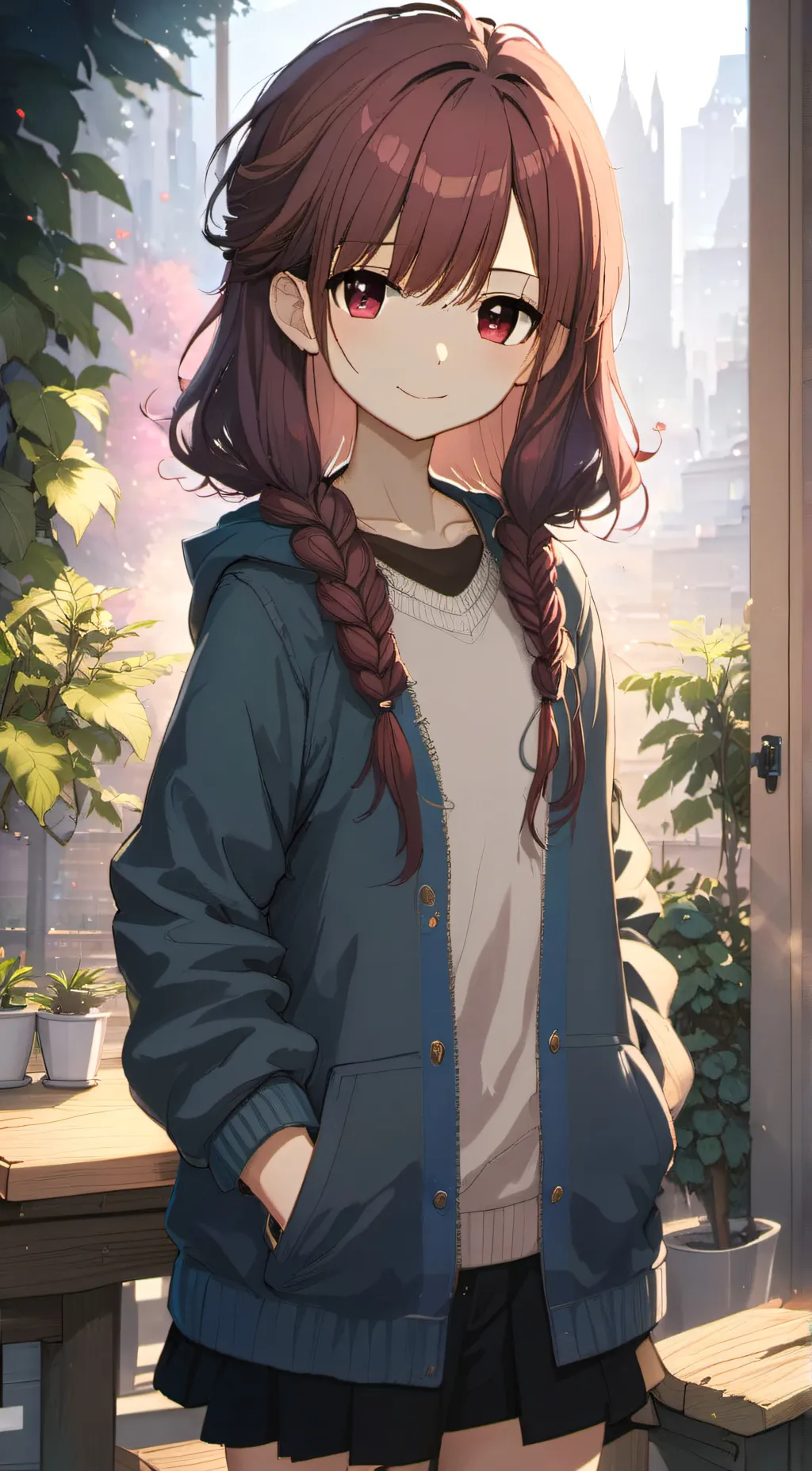 ai character: Maddie background